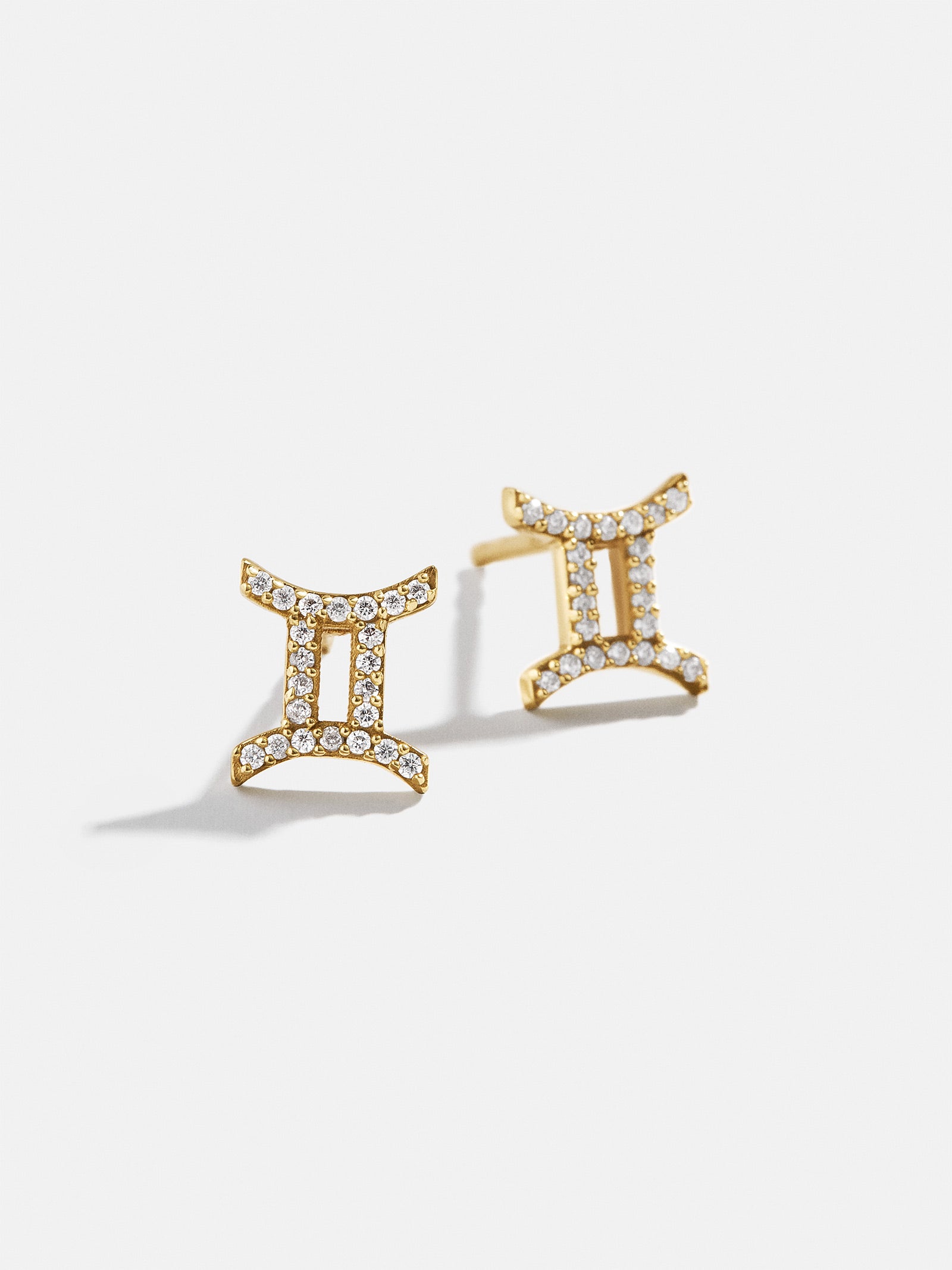 18K Gold Zodiac Earrings - Gold/Pavé