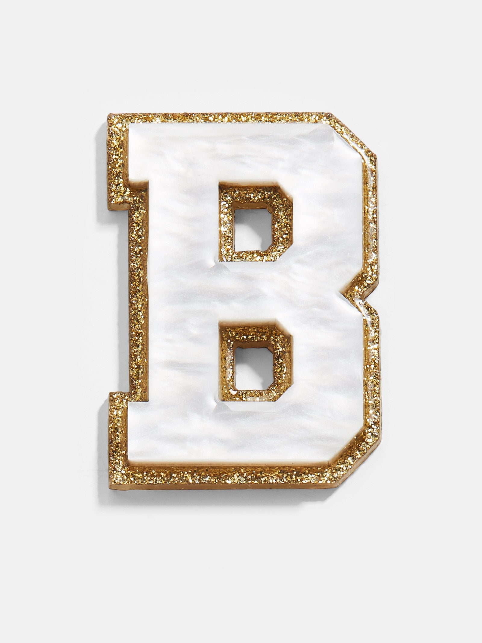 Varsity Initial Sticker - White/Gold