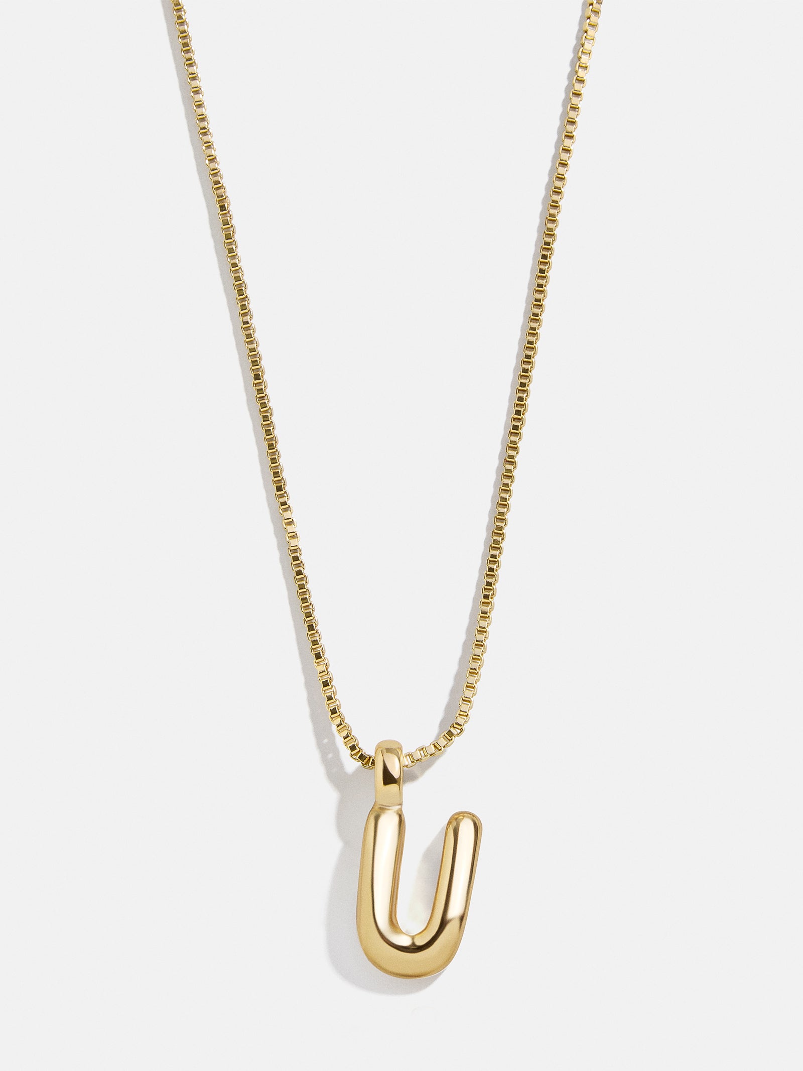 Gwen Mini Bubble Initial Necklace - Gold