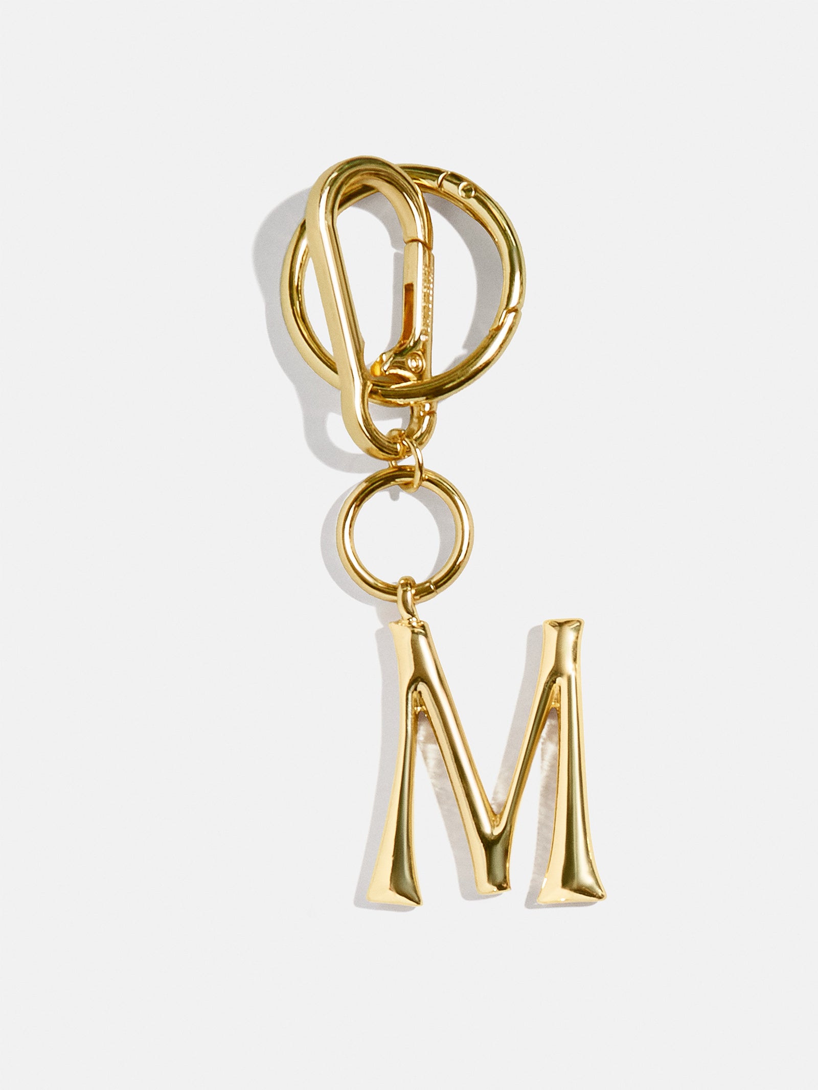 Initial Enamel Bag Charm - Gold