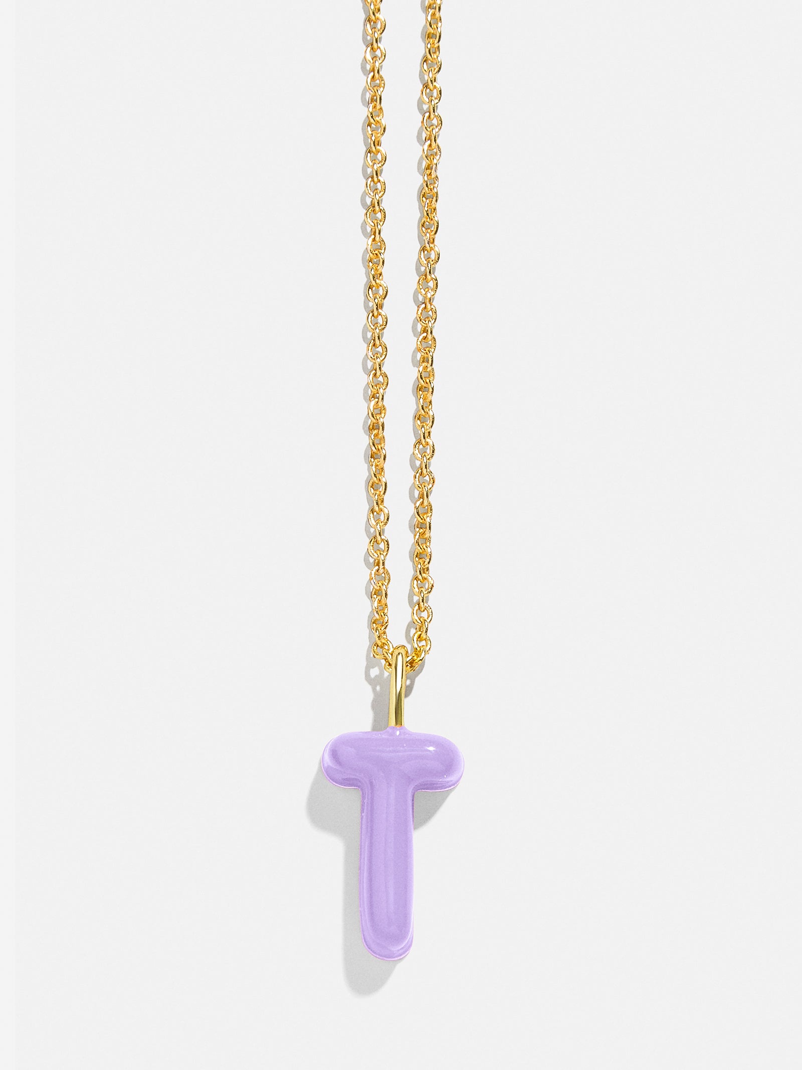 Mini Bubble Initial Necklace - Lavender