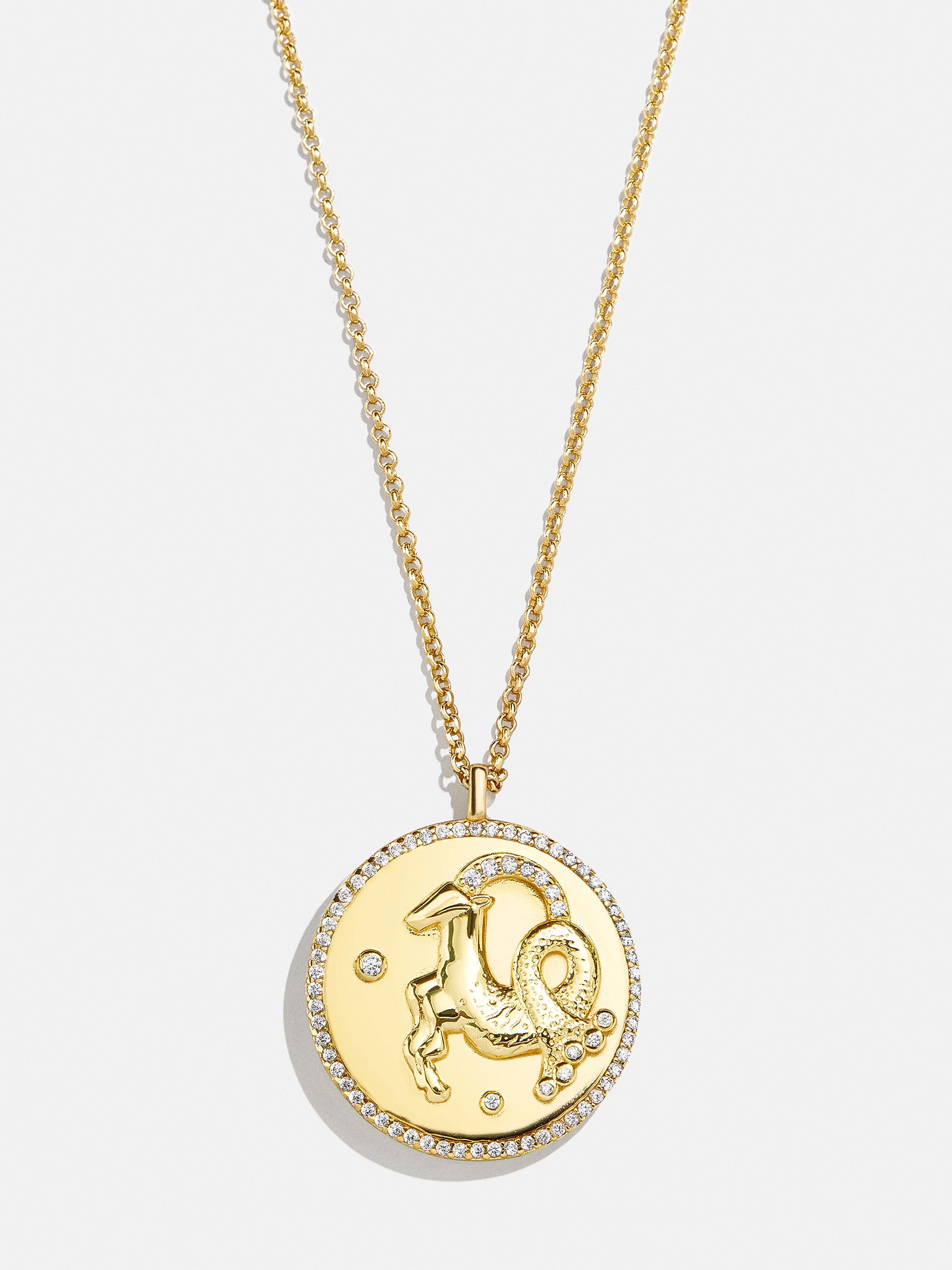 Zodiac 18K Gold Medallion Necklace