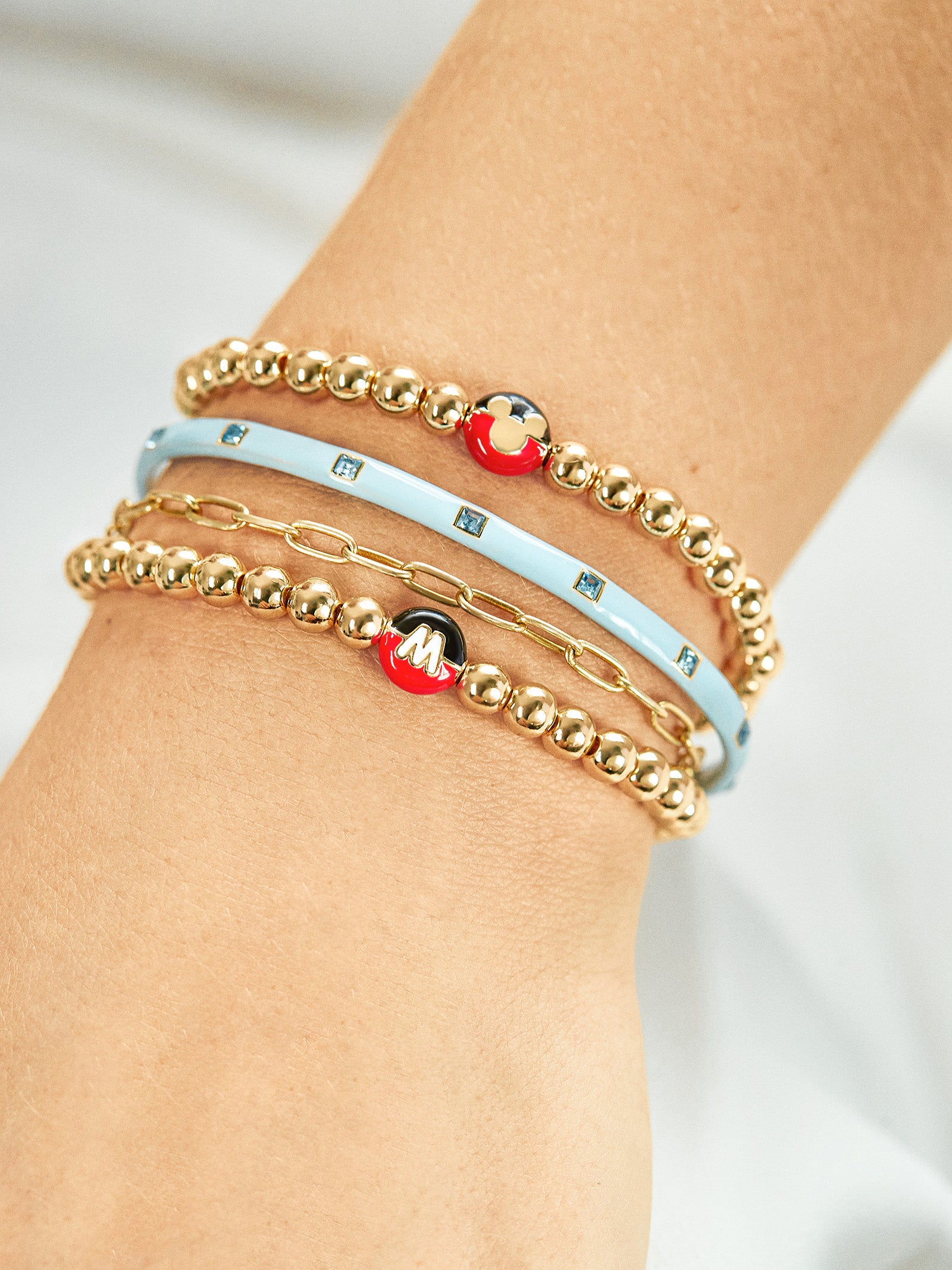 Mickey Initial Pisa Bracelet