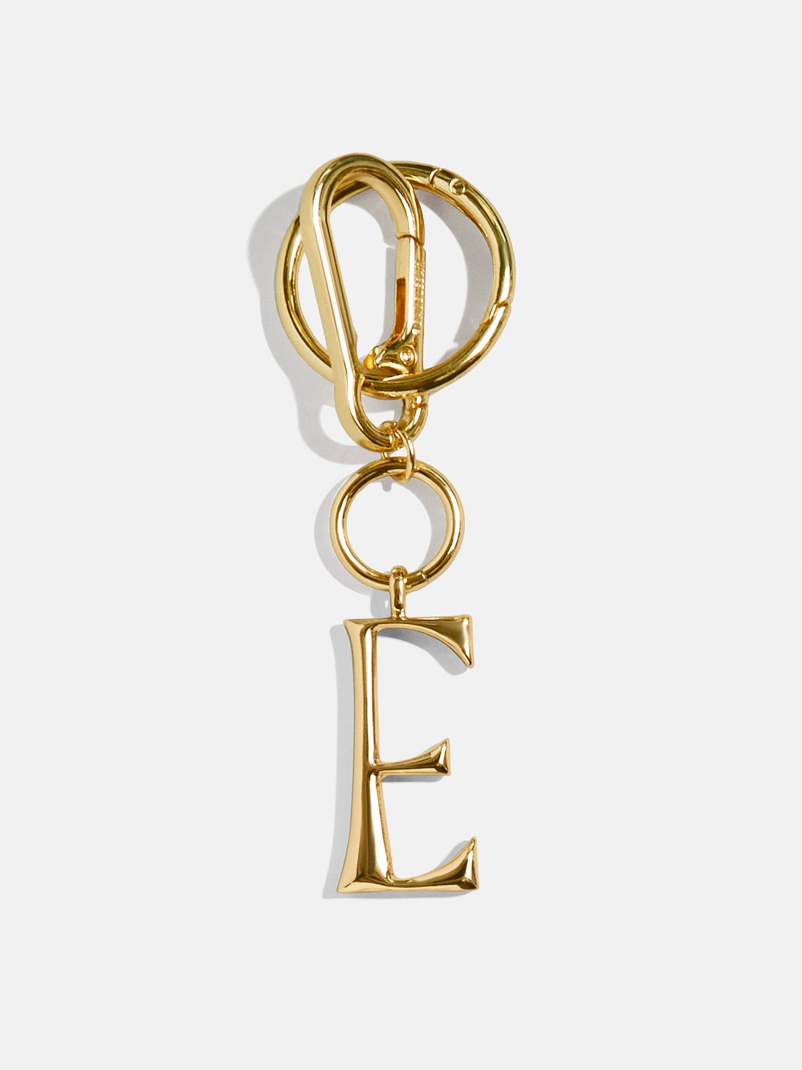 Initial Enamel Bag Charm - Gold