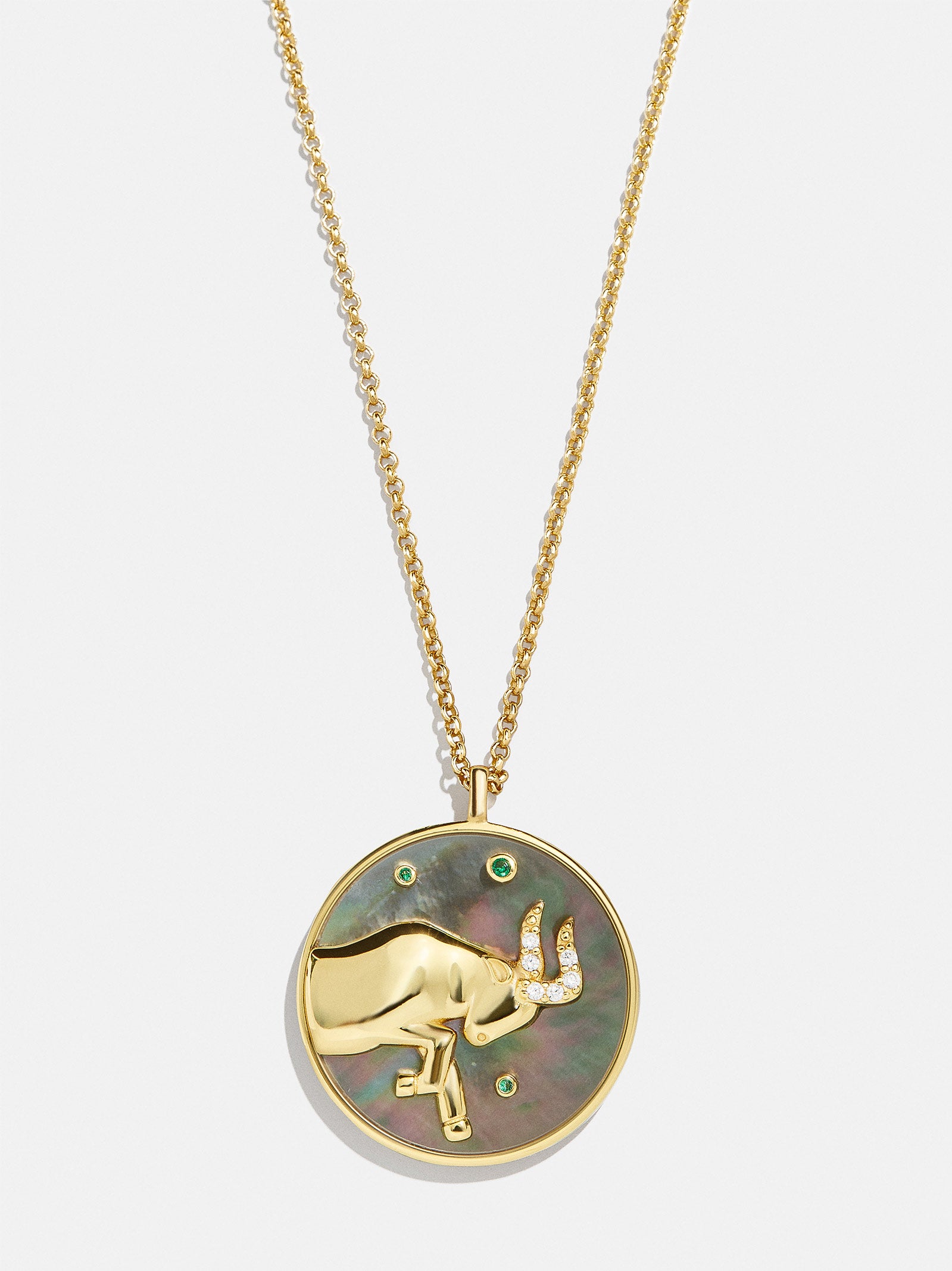 Zodiac 18K Gold Medallion Necklace