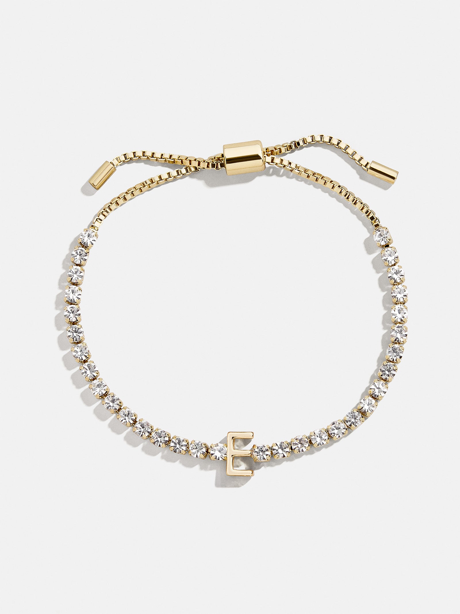 Lyanna Initial Tennis Bracelet - Gold/Pavé