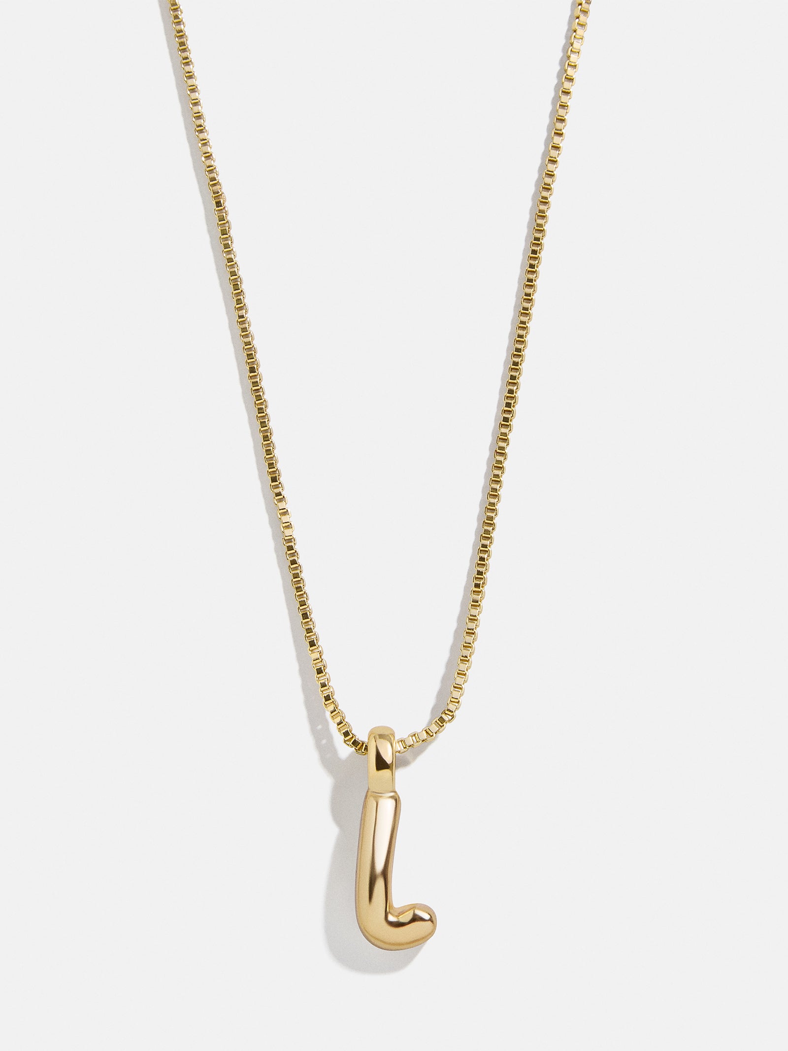 Gwen Mini Bubble Initial Necklace - Gold