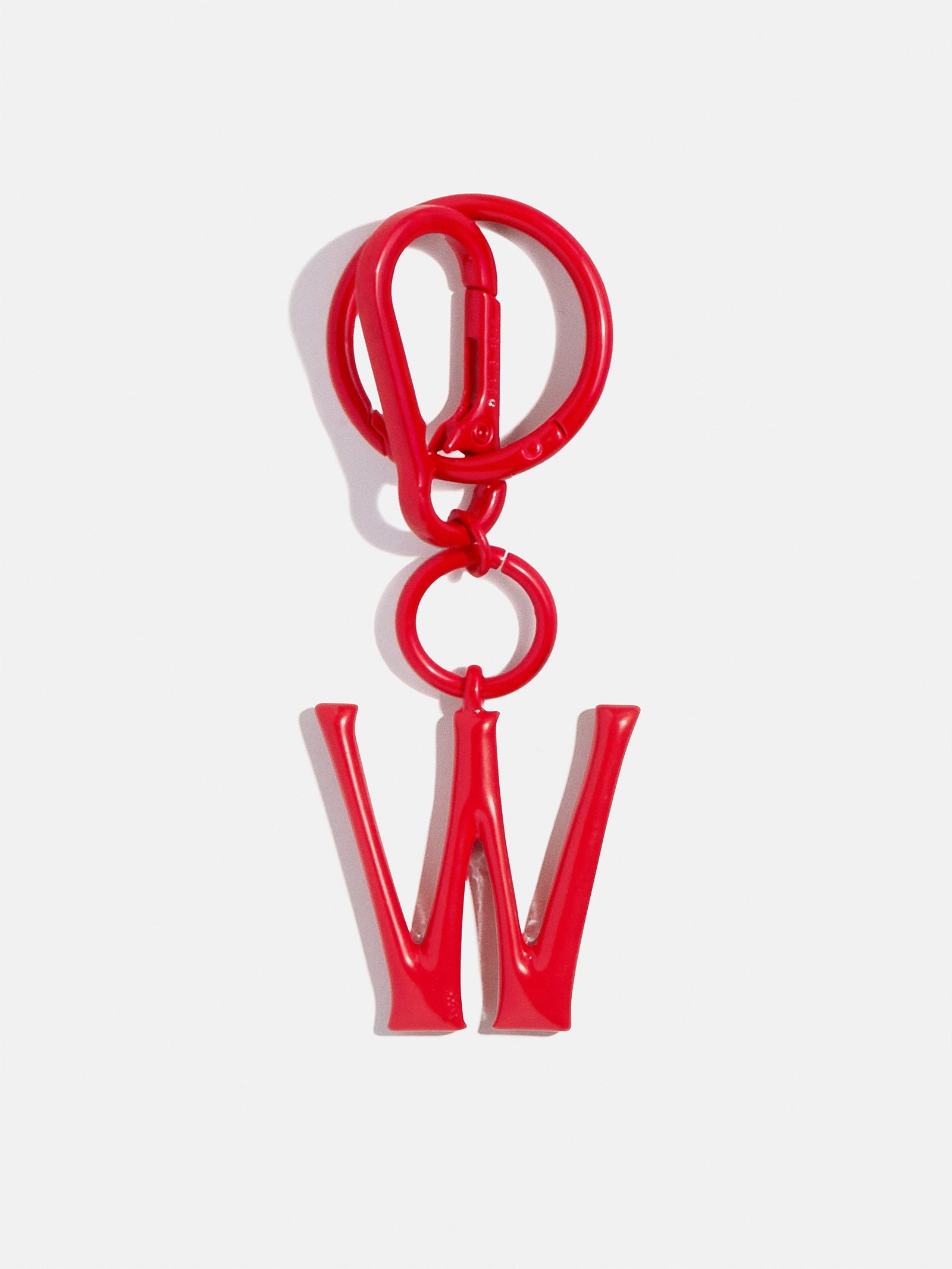 Initial Enamel Bag Charm - Red