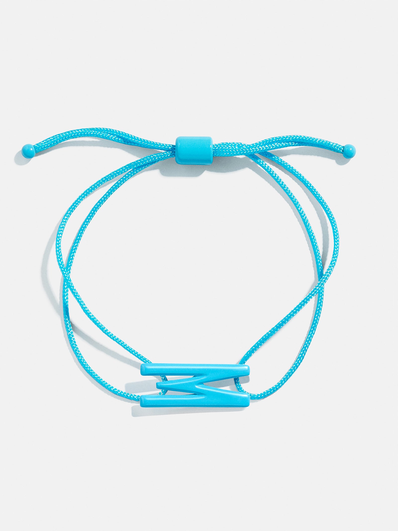 East West Initial Cord Bracelet - Aqua