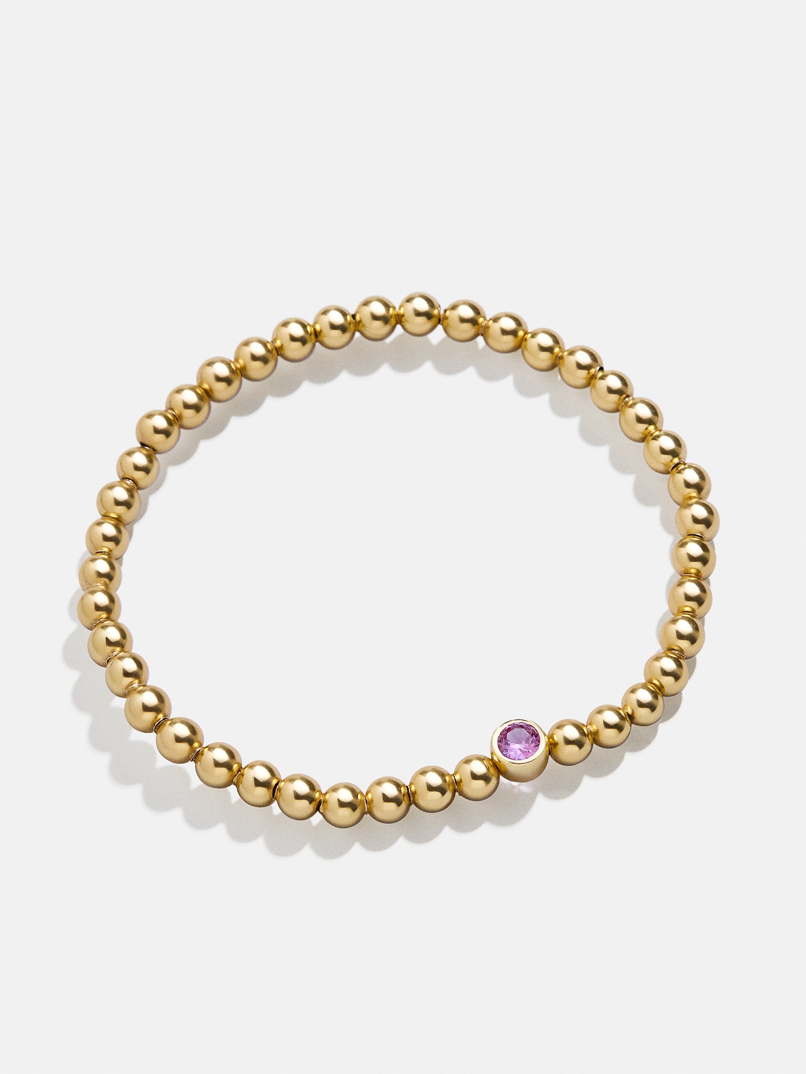 18K Gold Birthstone Pisa Bracelet - Rose