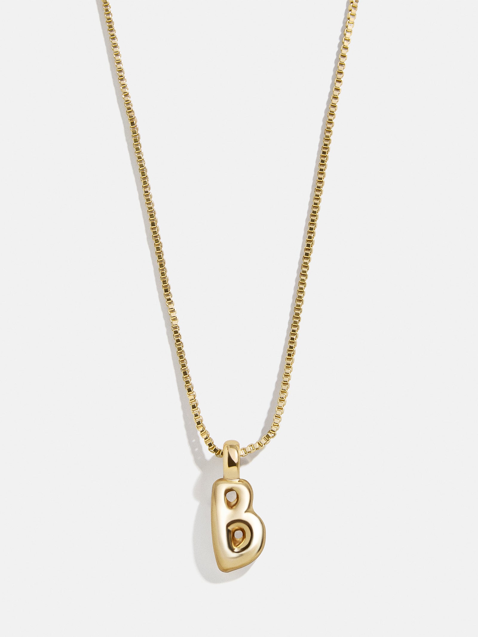 Gwen Mini Bubble Initial Necklace - Gold