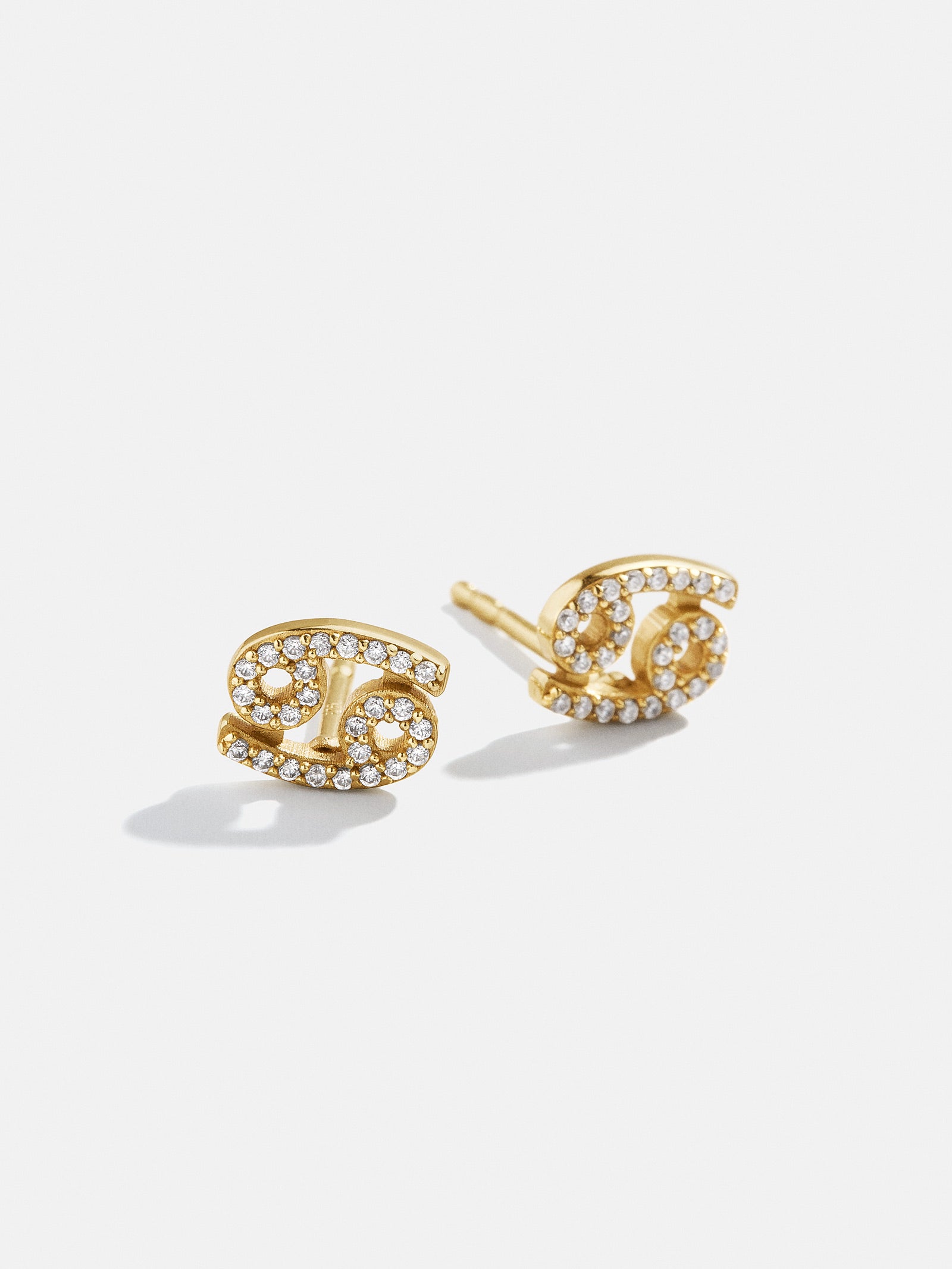 18K Gold Zodiac Earrings - Gold/Pavé