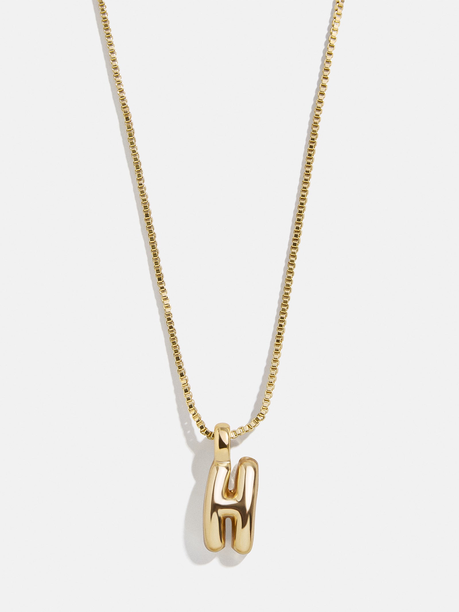 Gwen Mini Bubble Initial Necklace - Gold