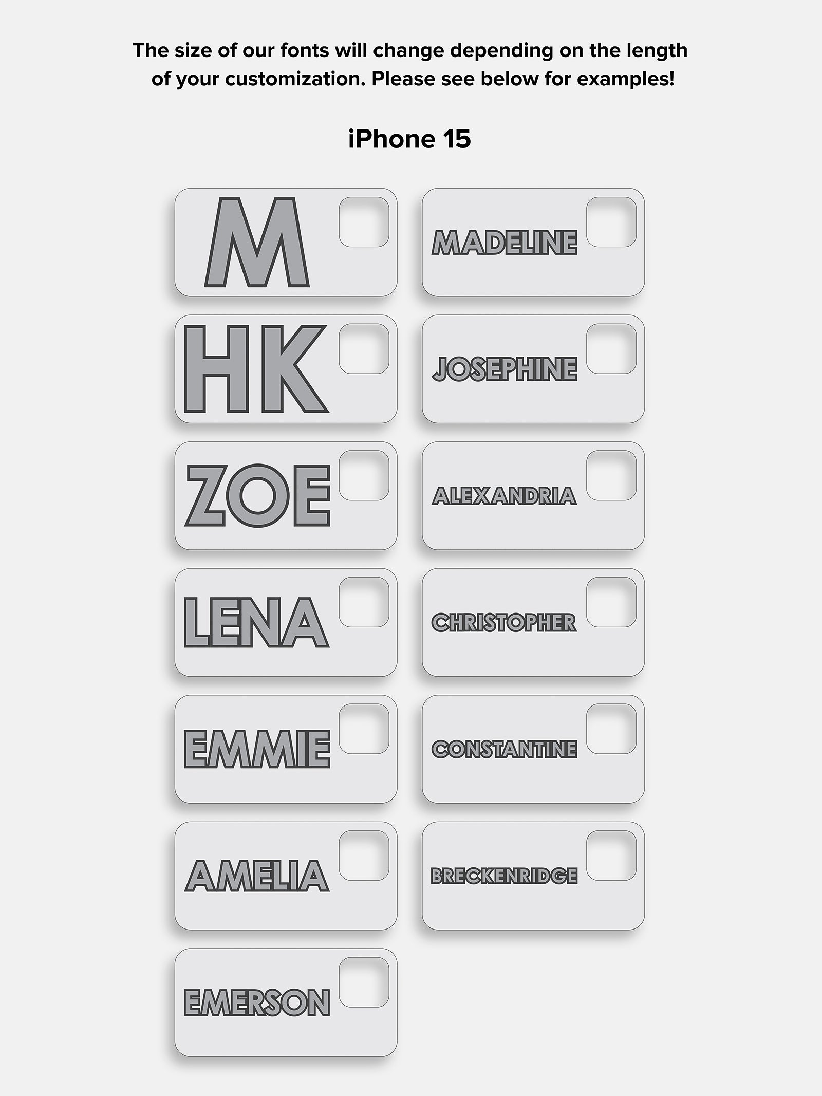 Block Font Custom iPhone Case - Lavender/White