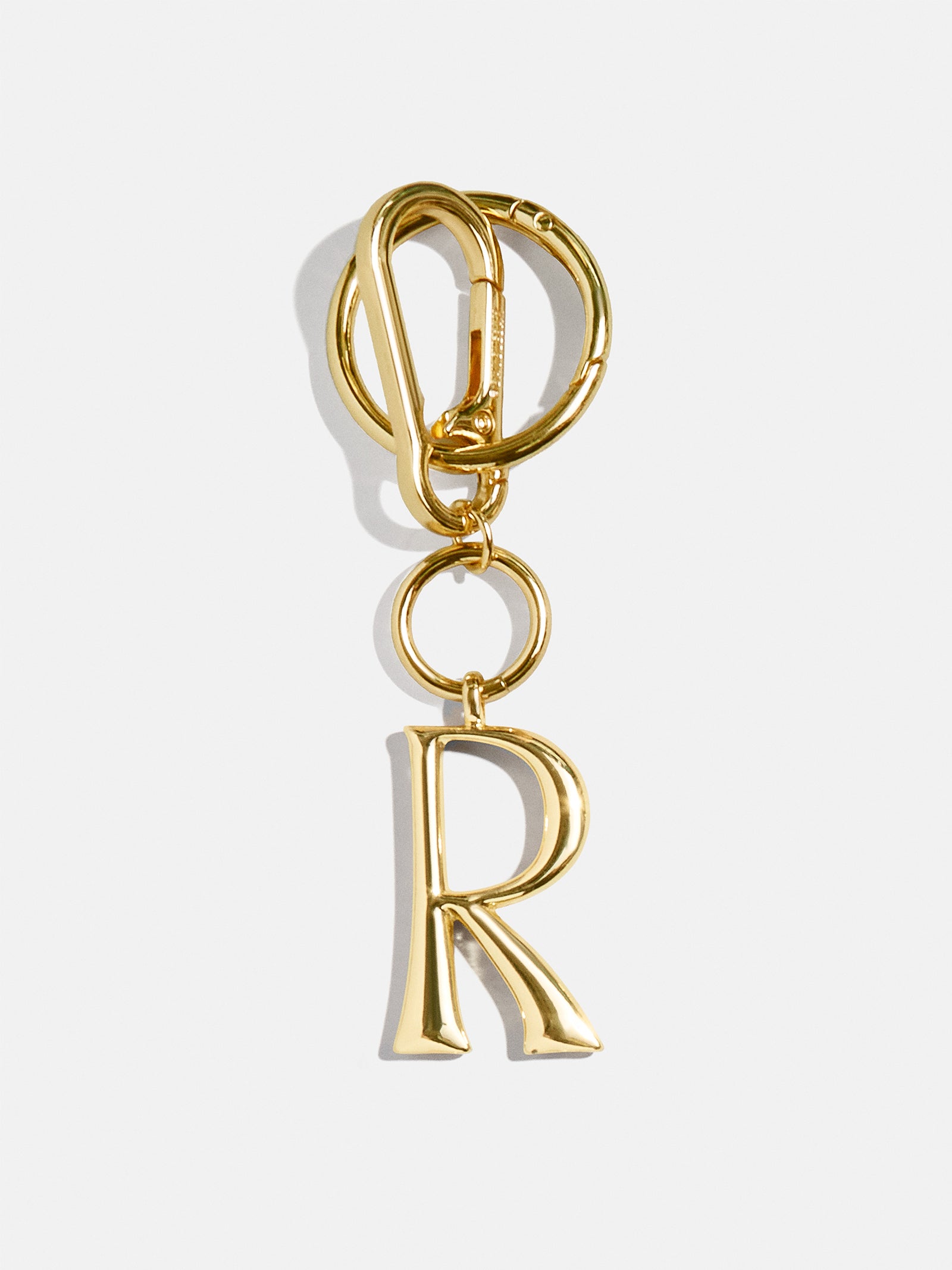 Initial Enamel Bag Charm - Gold