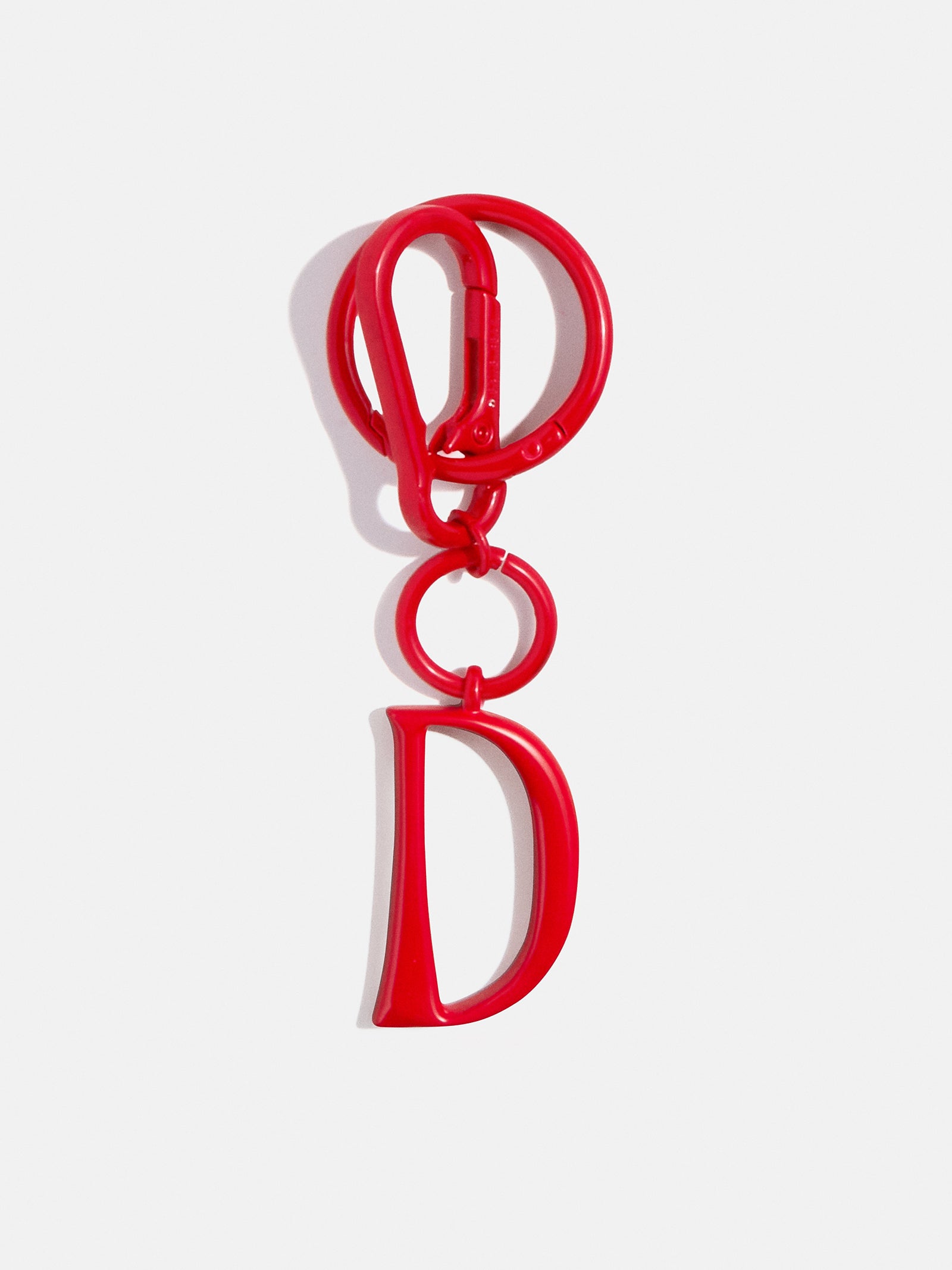 Initial Enamel Bag Charm - Red