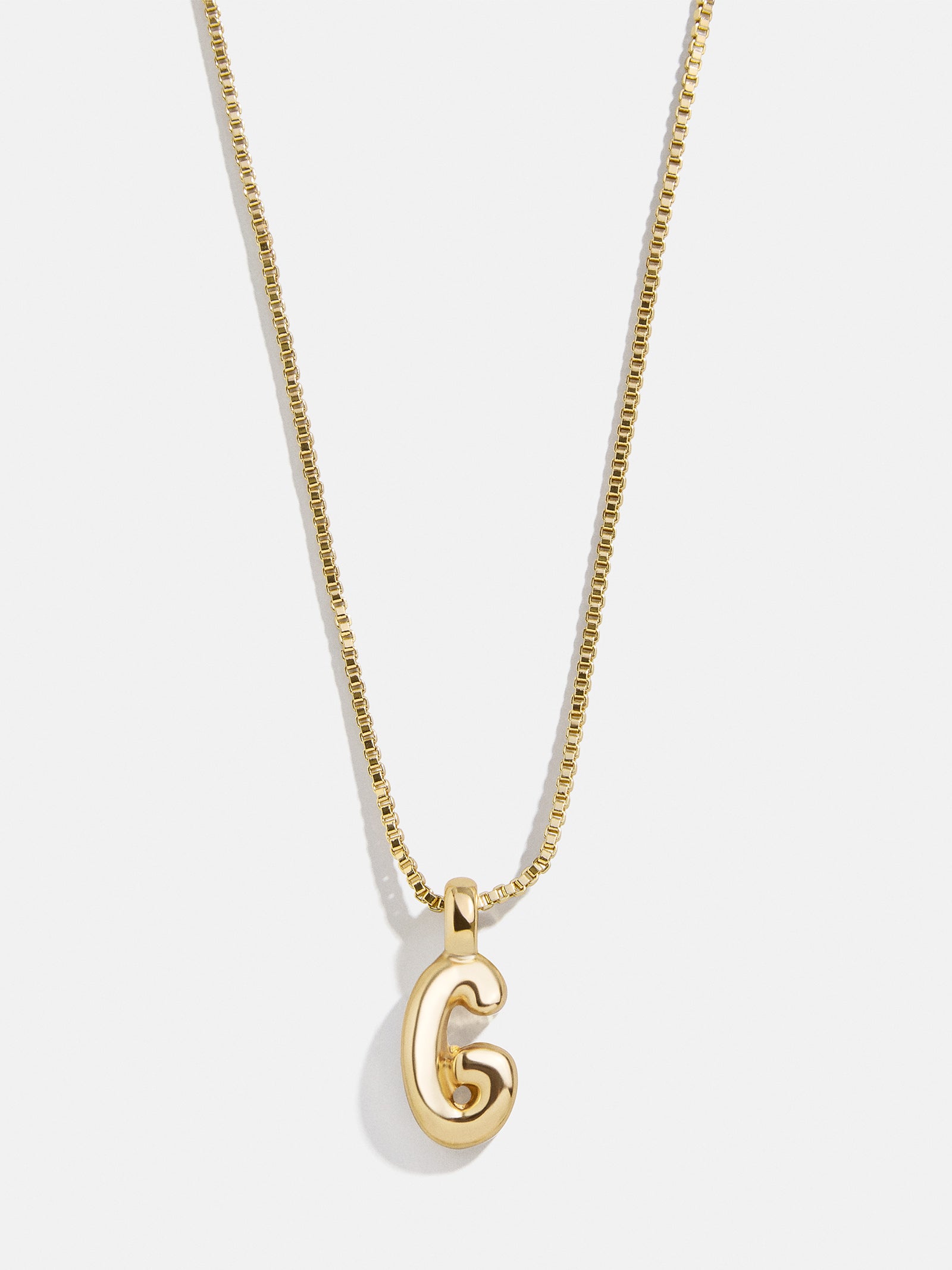 Gwen Mini Bubble Initial Necklace - Gold