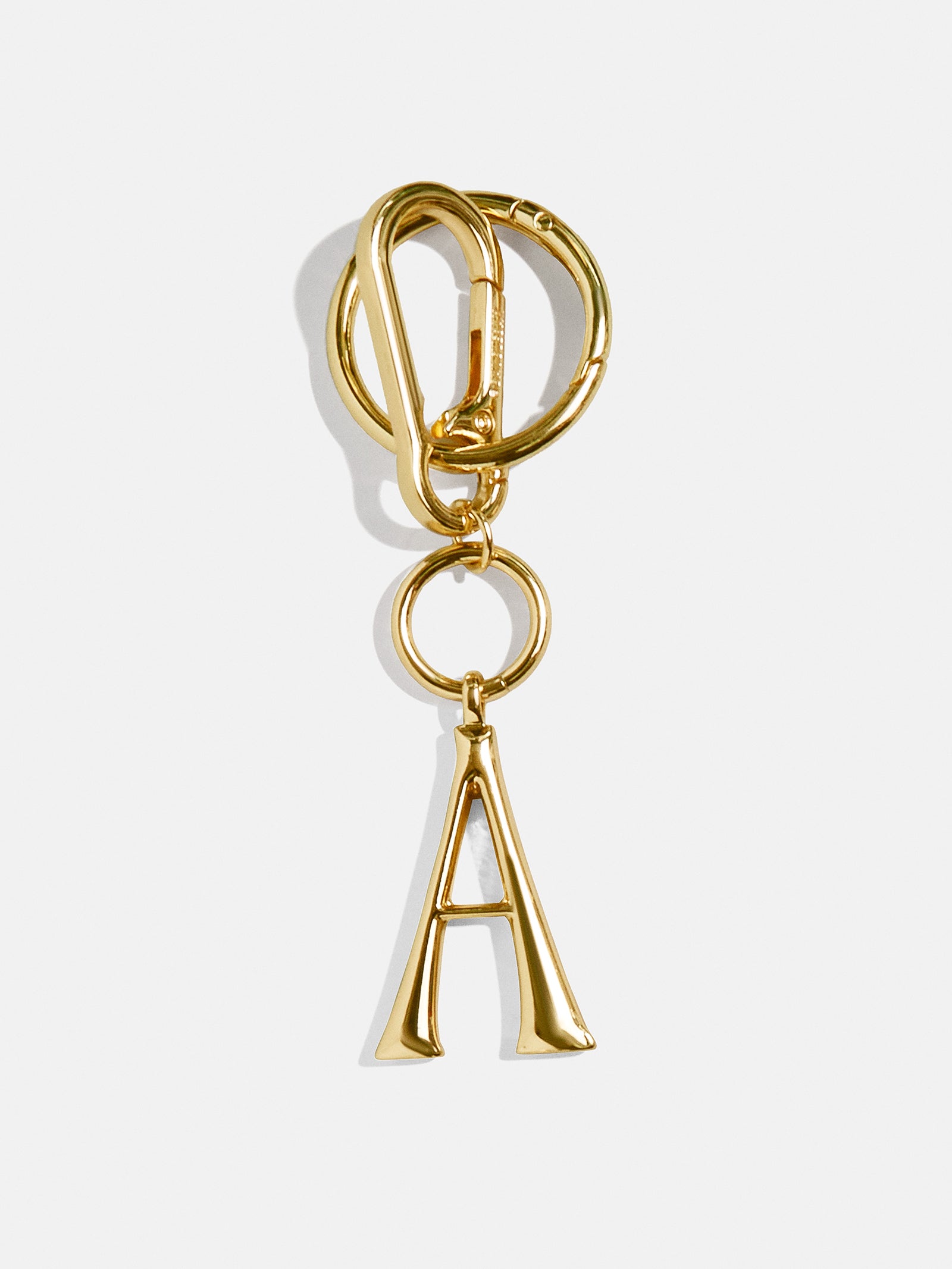 Initial Enamel Bag Charm - Gold