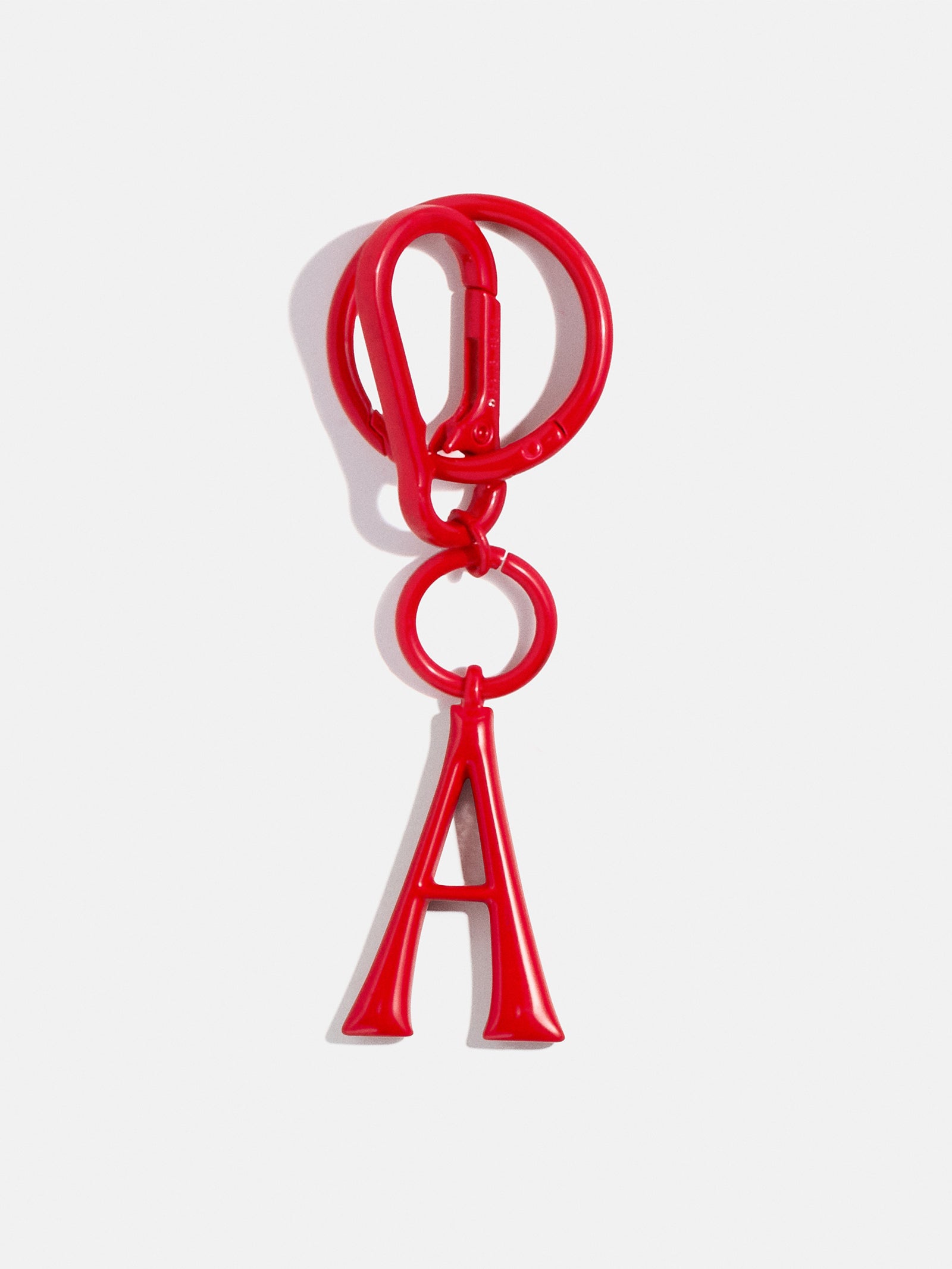 Initial Enamel Bag Charm - Red