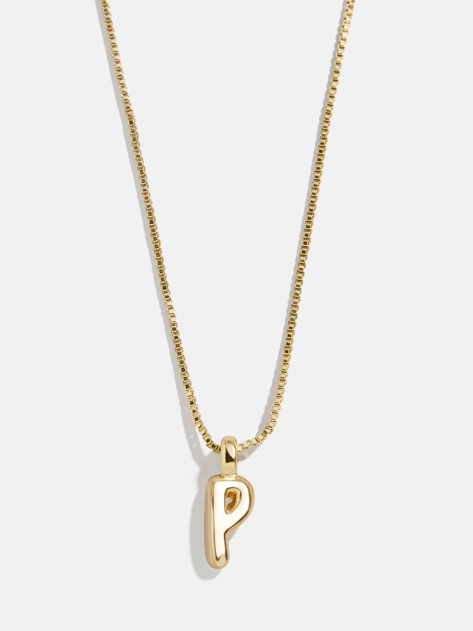 Gwen Mini Bubble Initial Necklace - Gold