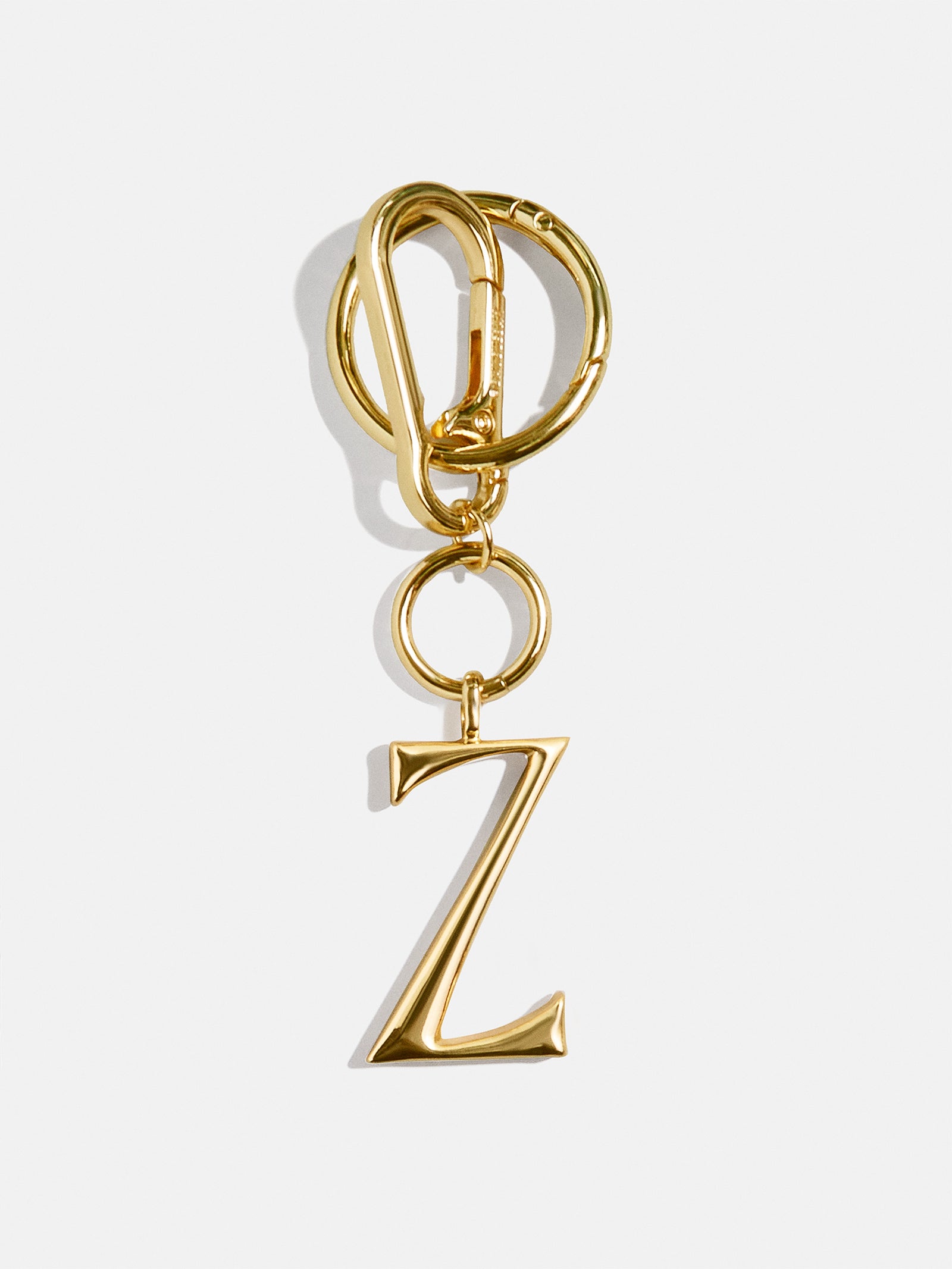 Initial Enamel Bag Charm - Gold