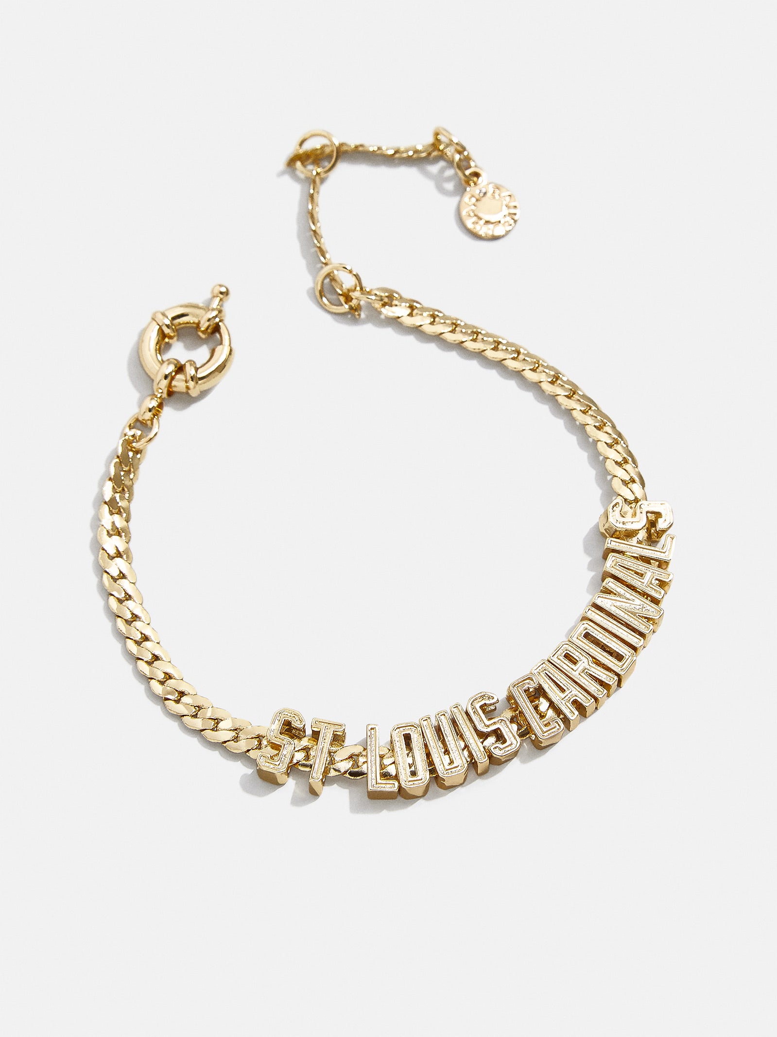 MLB Gold Curb Chain Bracelet - St. Louis Cardinals