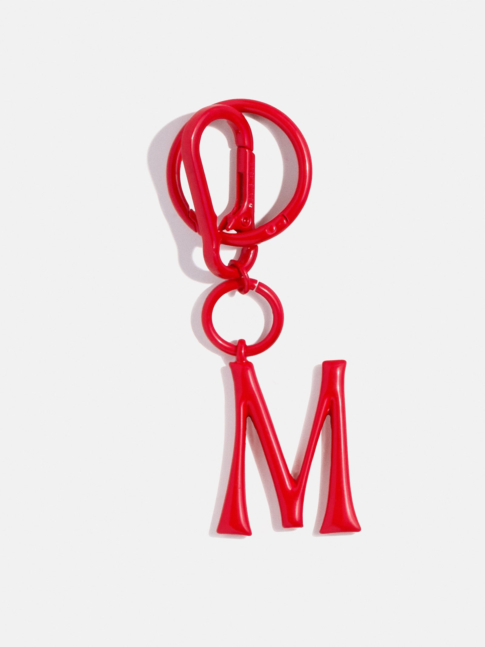 Initial Enamel Bag Charm - Red