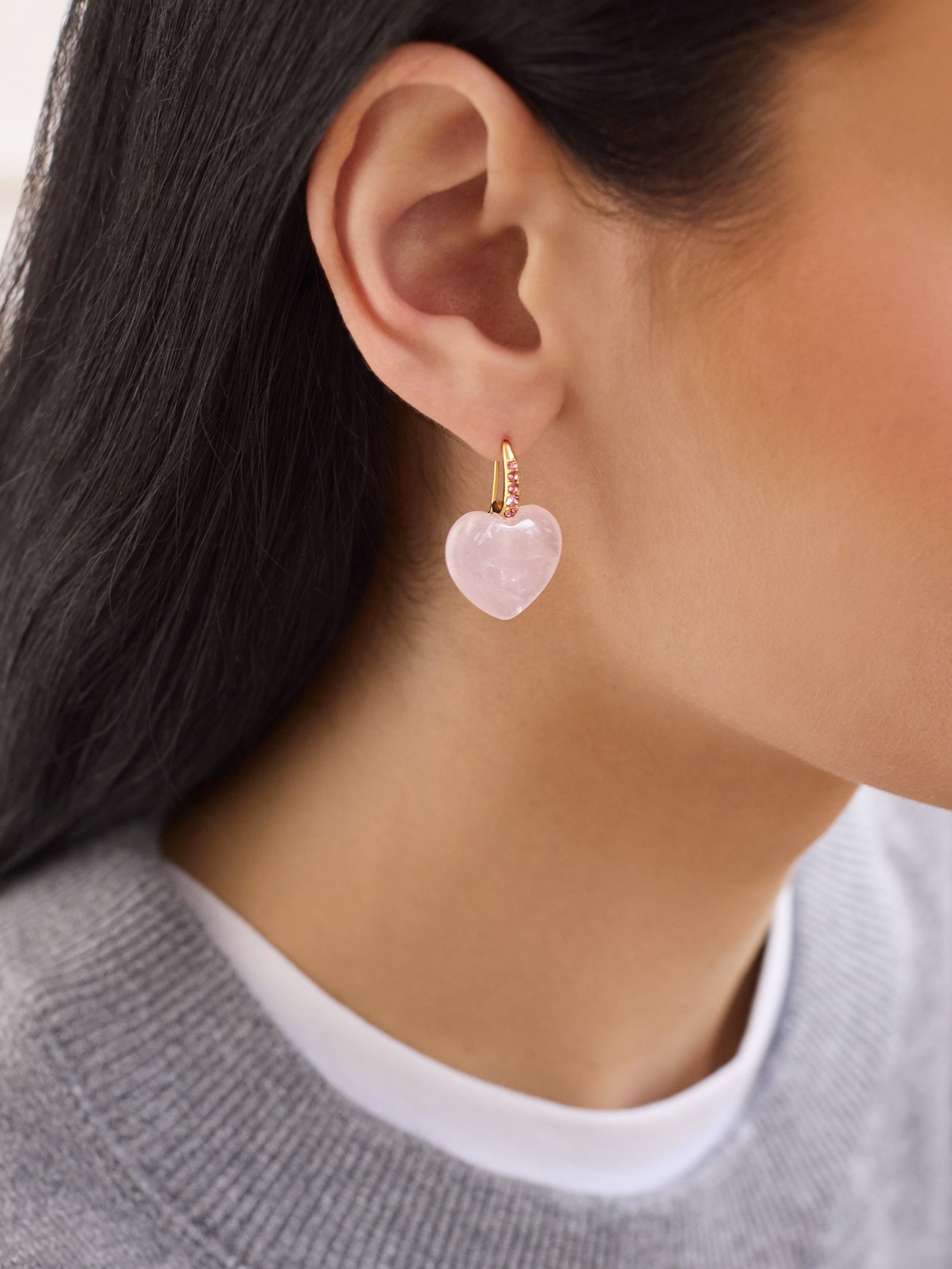 Harper Earrings - Light Pink