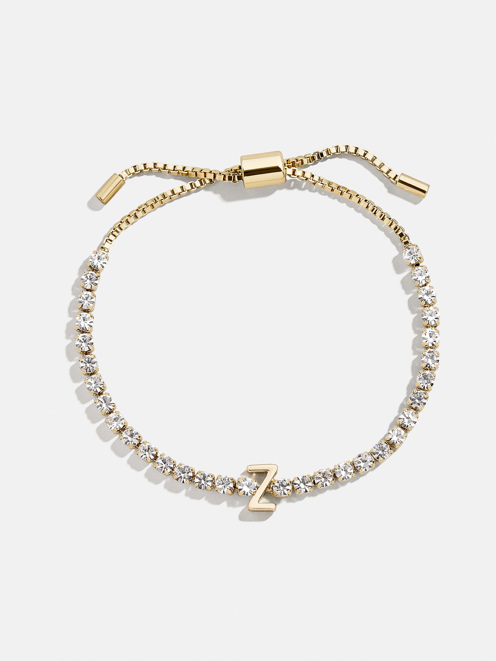 Lyanna Initial Tennis Bracelet - Gold/Pavé