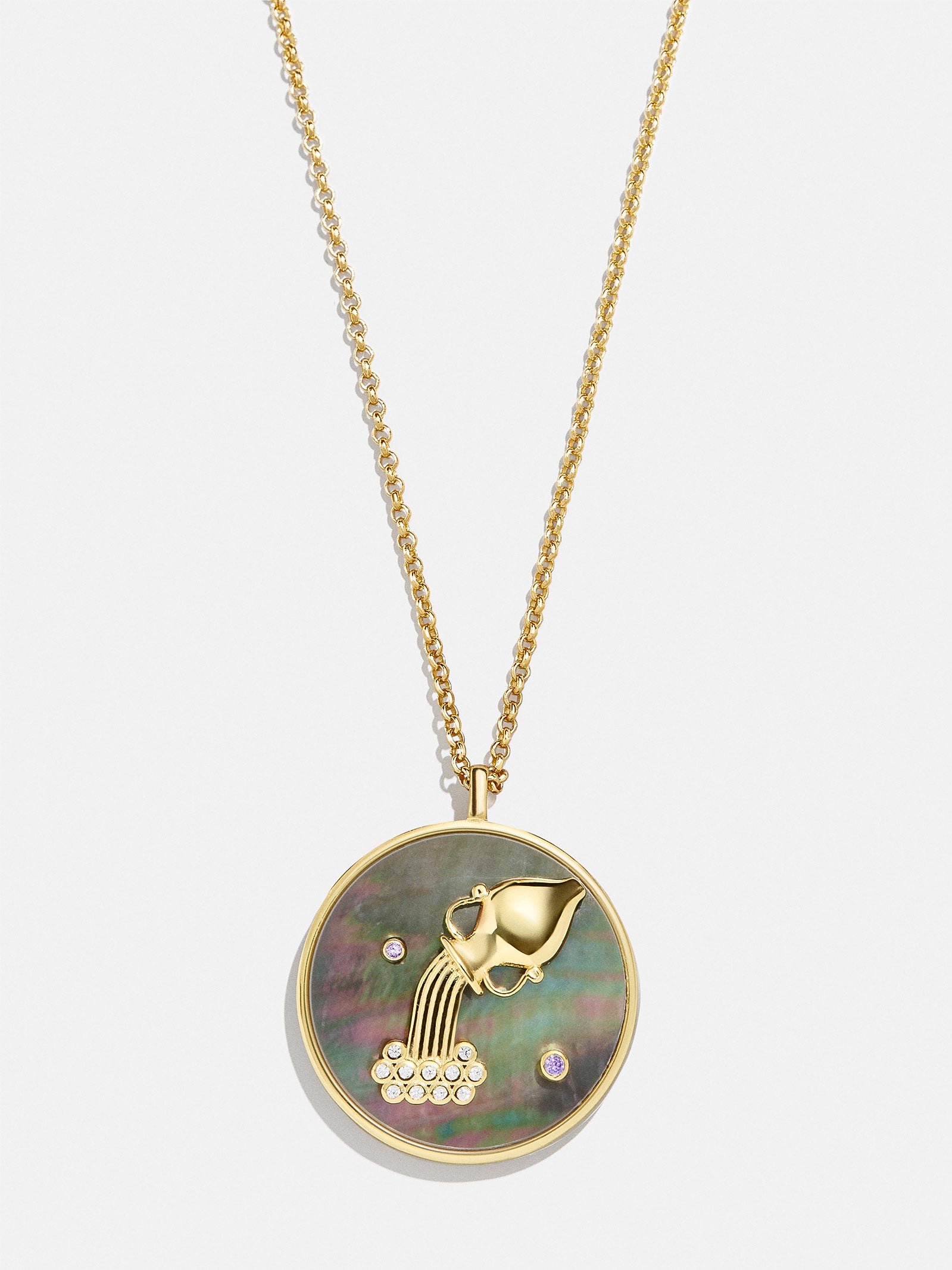 Zodiac 18K Gold Medallion Necklace