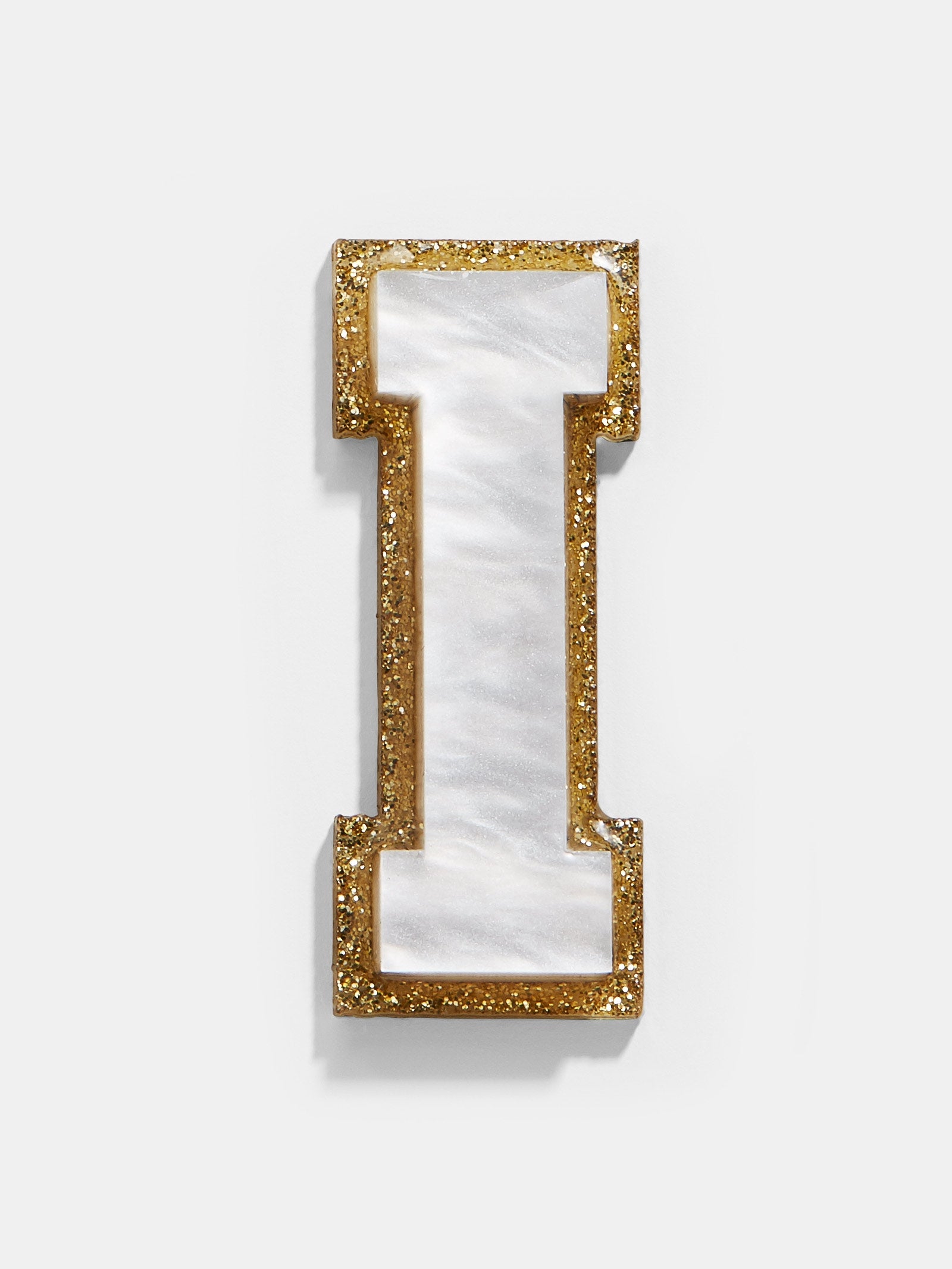 Varsity Initial Sticker - White/Gold