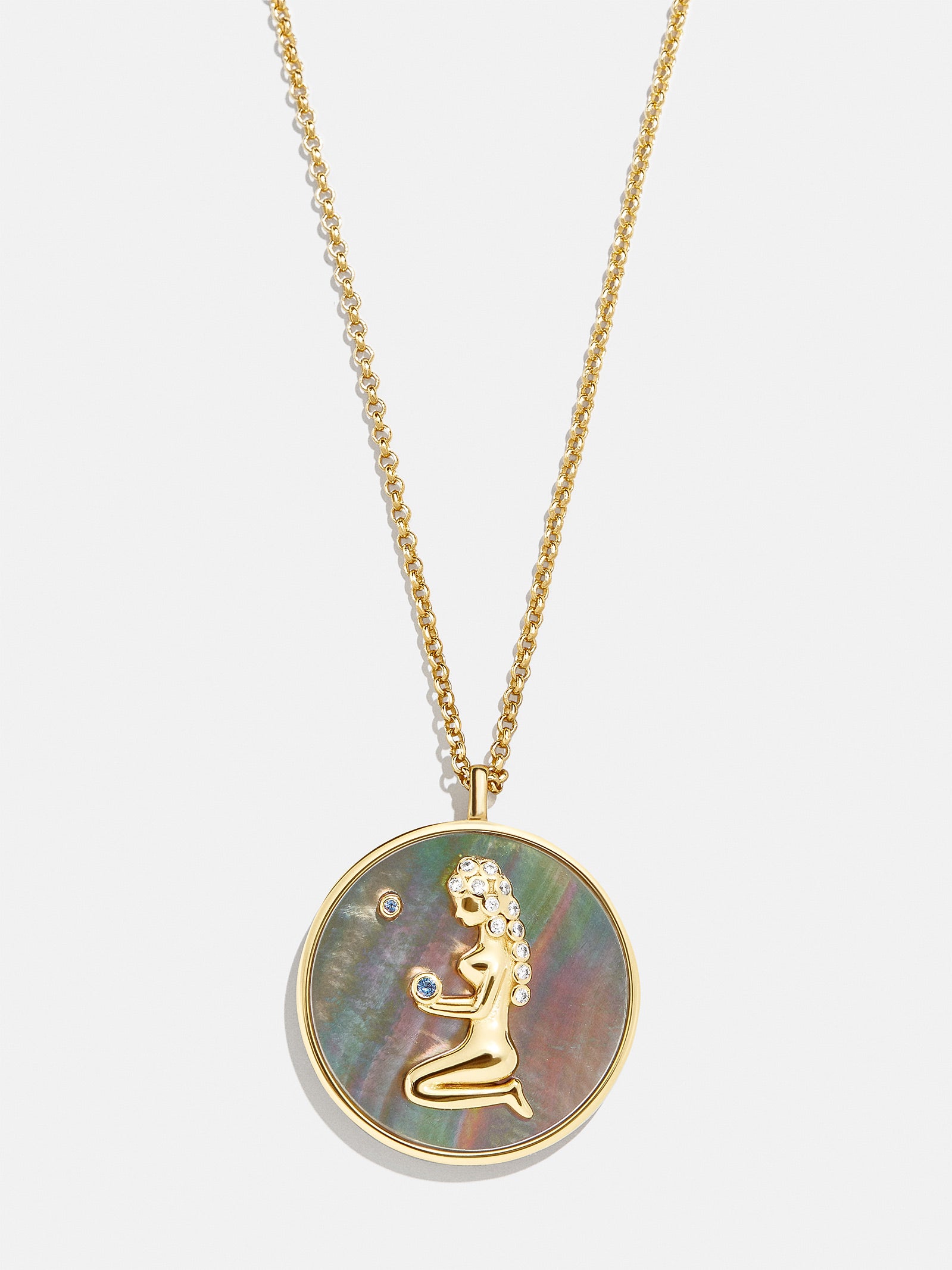 Zodiac 18K Gold Medallion Necklace