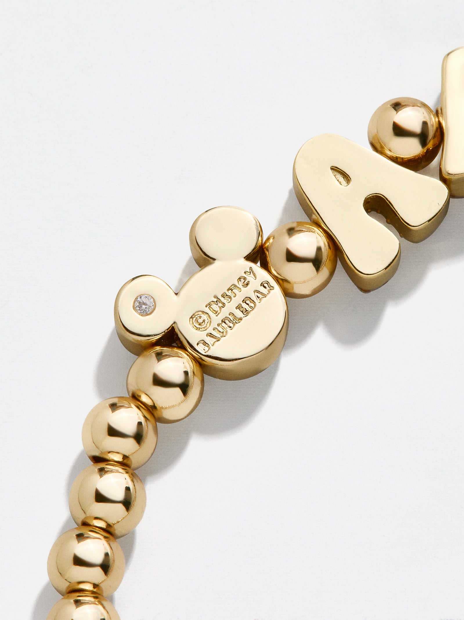 Mickey Mouse Disney Custom Pisa Bracelet - Gold/Pavé