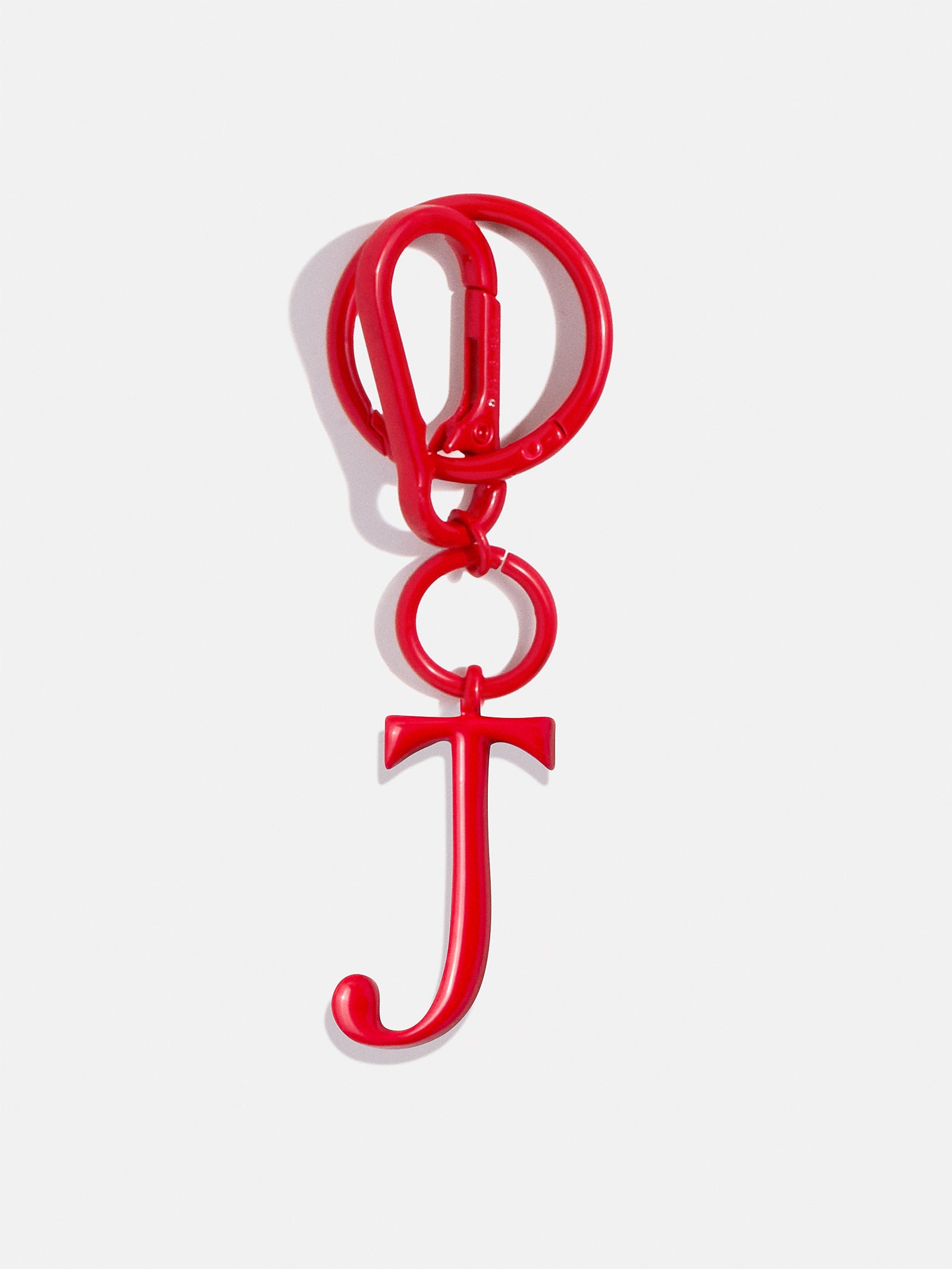 Initial Enamel Bag Charm - Red