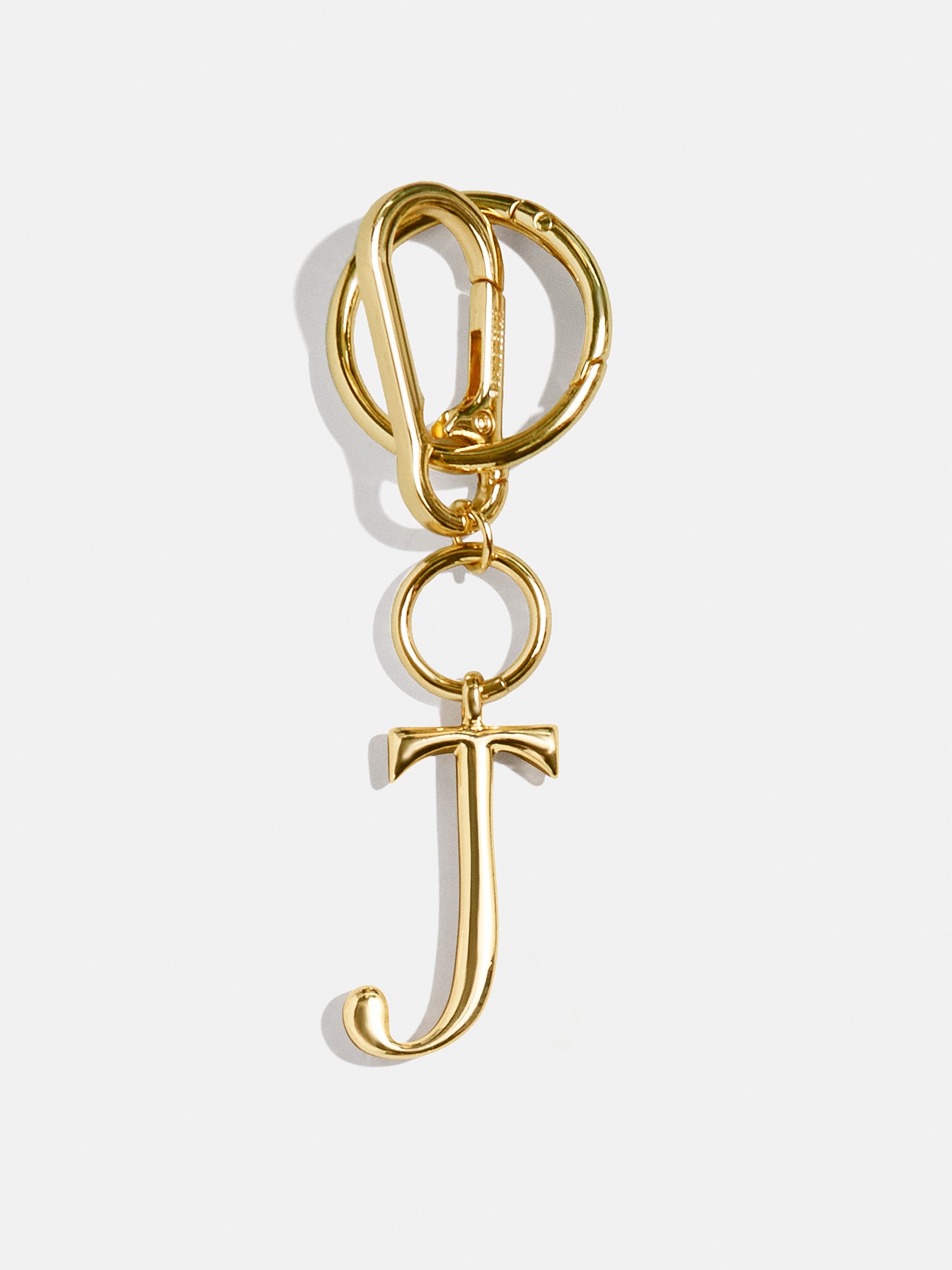 Initial Enamel Bag Charm - Gold