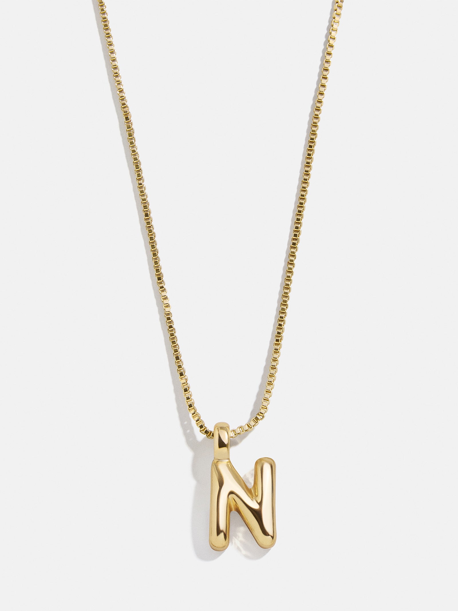 Gwen Mini Bubble Initial Necklace - Gold