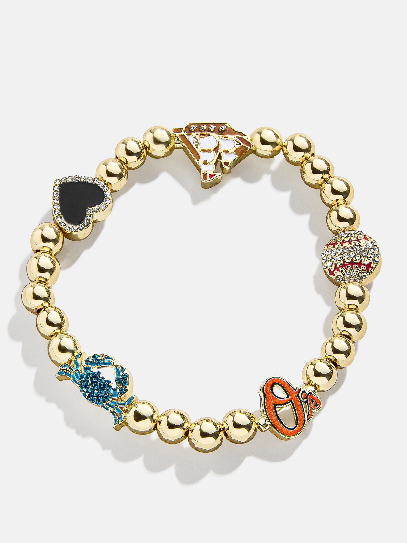 MLB Pisa Charm Bracelet - Baltimore Orioles