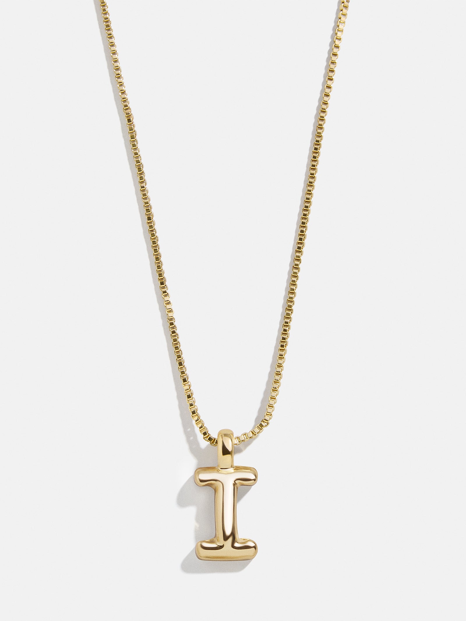 Gwen Mini Bubble Initial Necklace - Gold