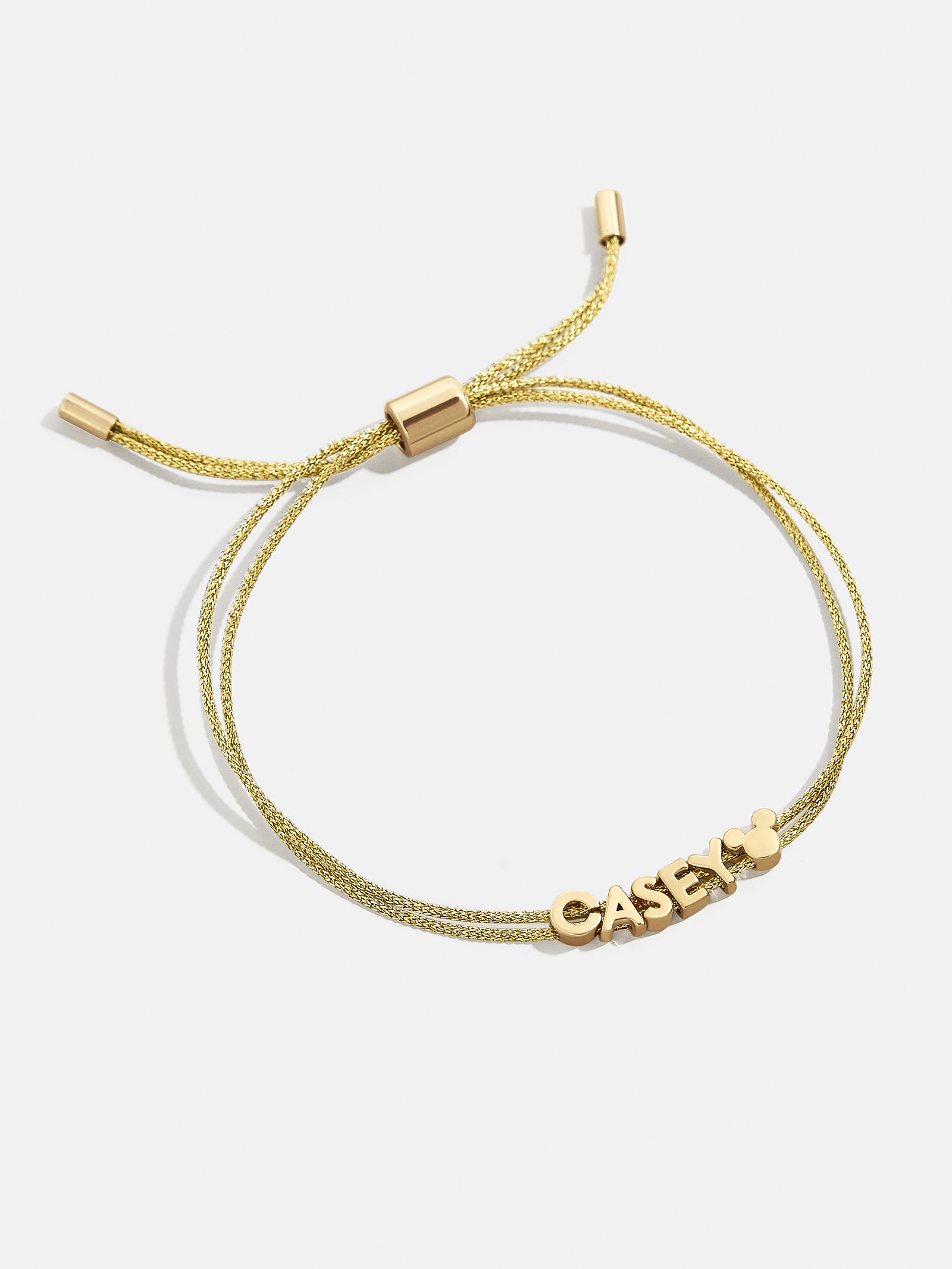 Mickey Mouse Disney Custom Cord Bracelet - Gold