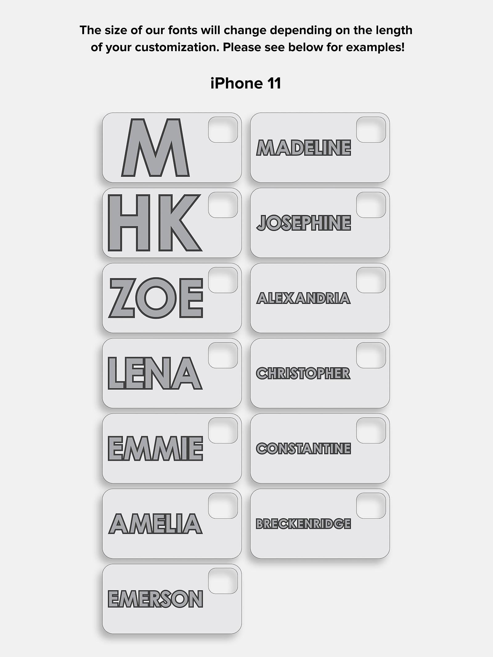 Block Font Custom iPhone Case - Lavender/White