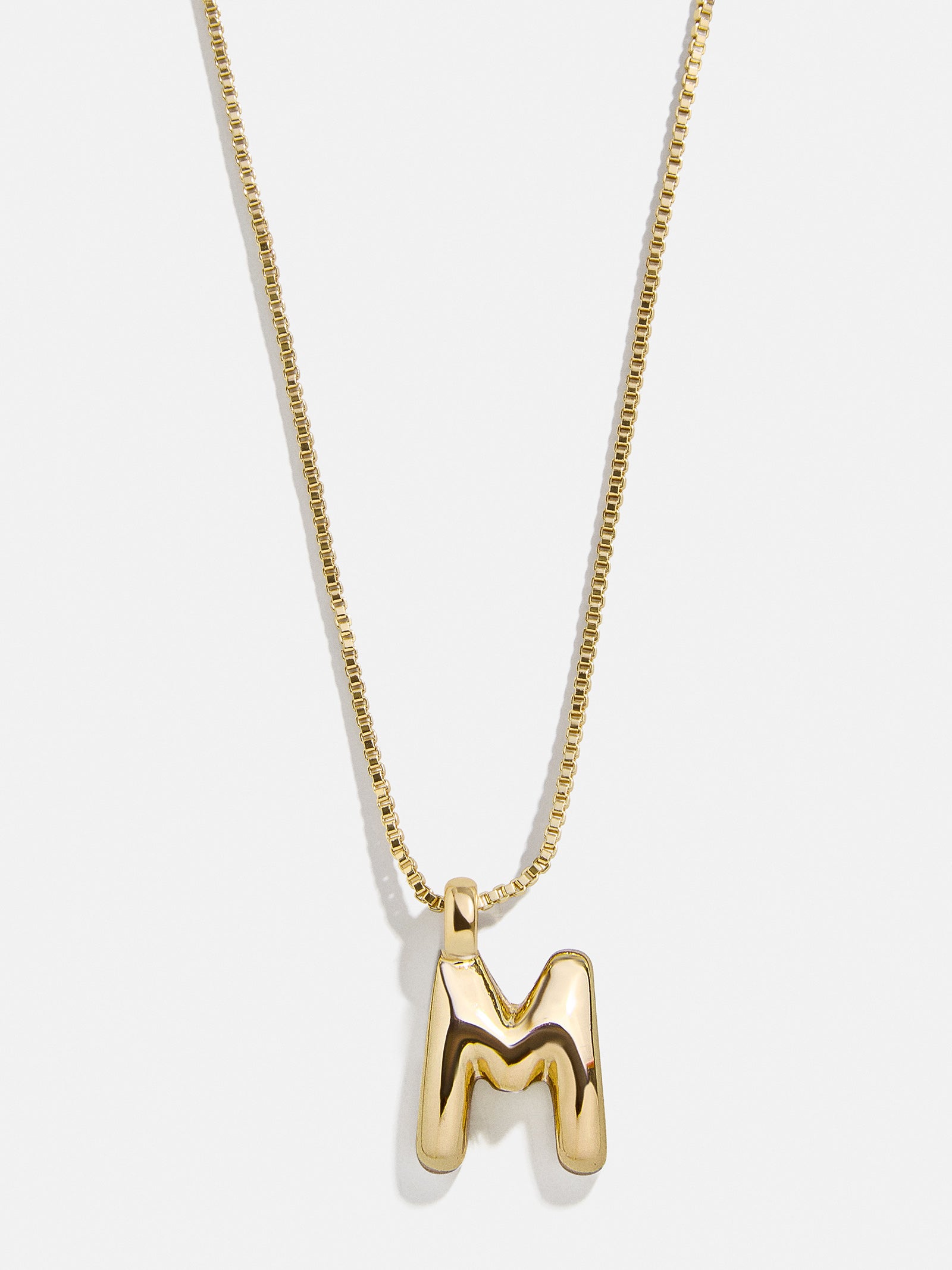 Gwen Mini Bubble Initial Necklace - Gold