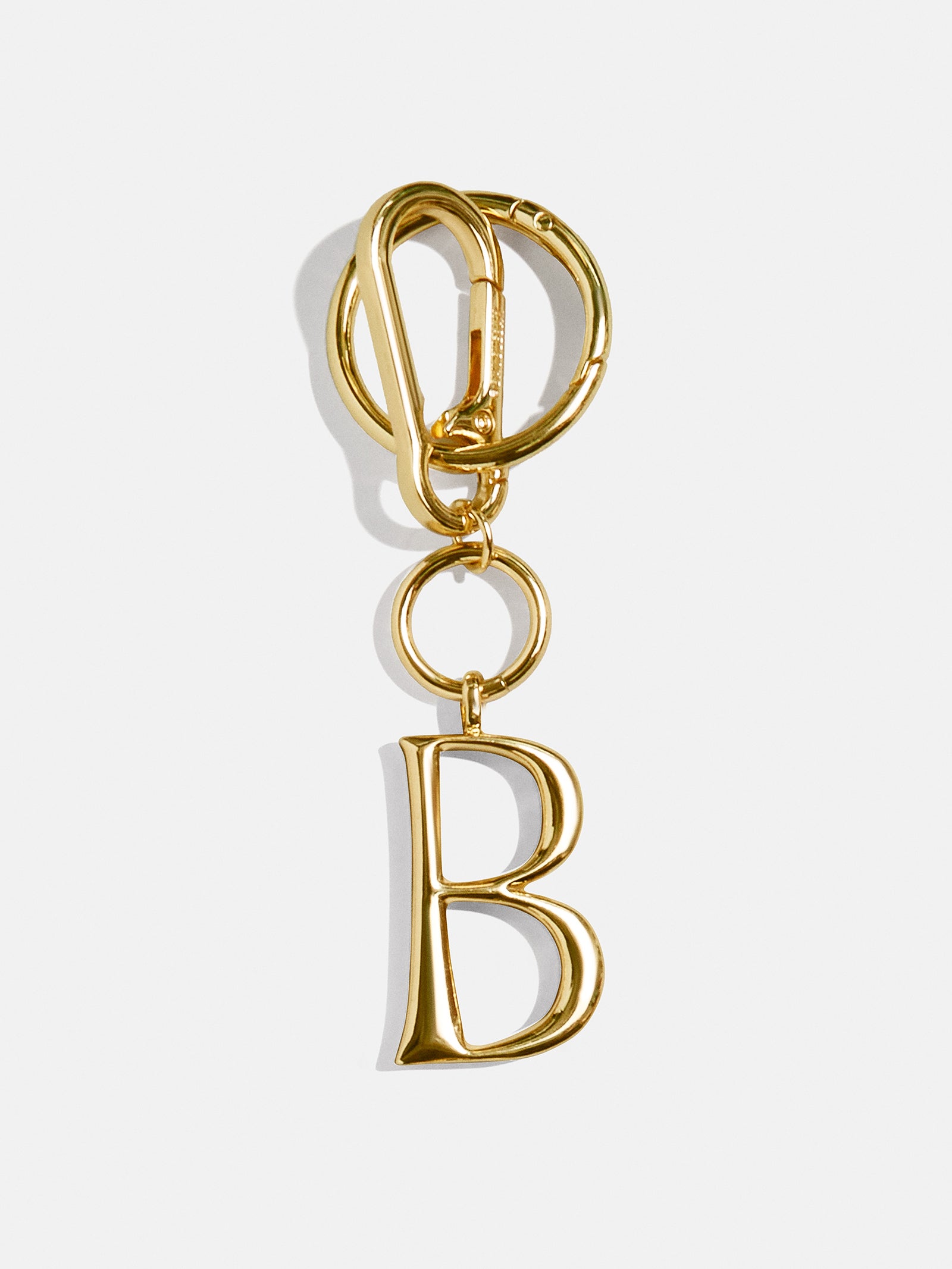 Initial Enamel Bag Charm - Gold