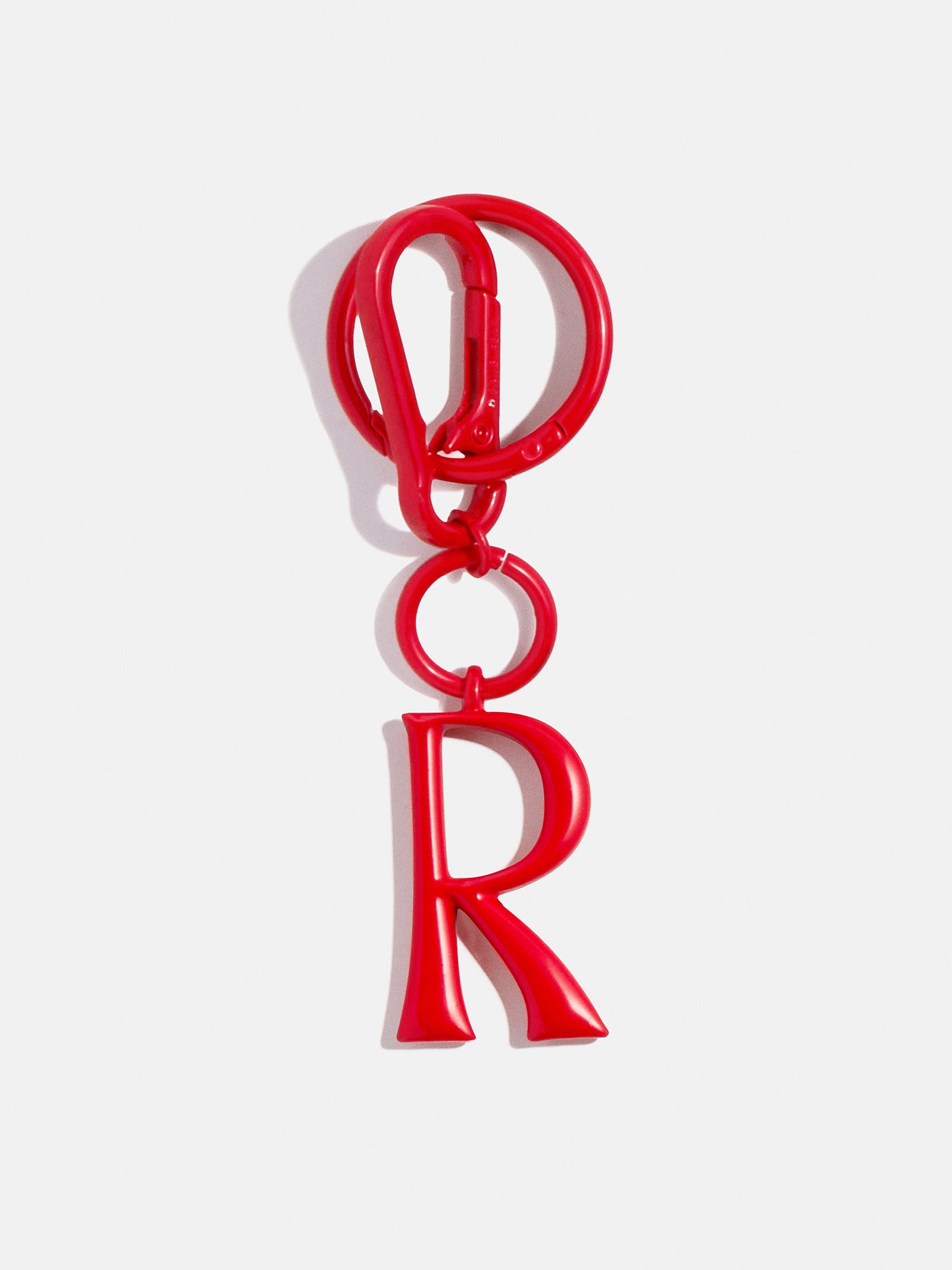 Initial Enamel Bag Charm - Red