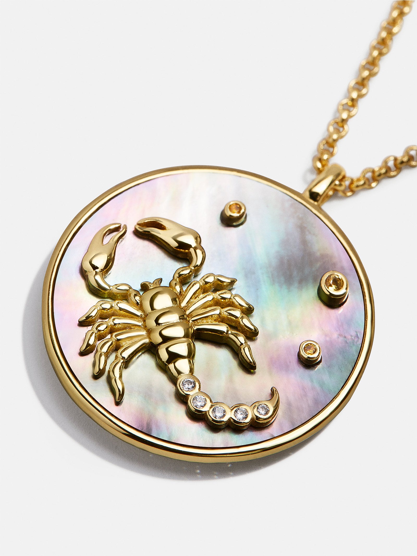 Zodiac 18K Gold Medallion Necklace