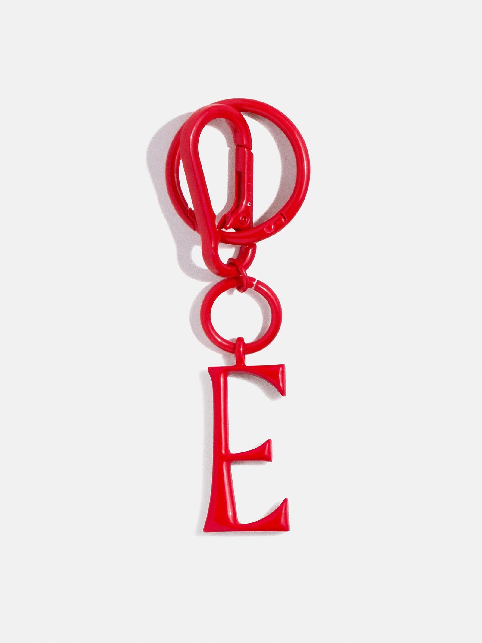 Initial Enamel Bag Charm - Red