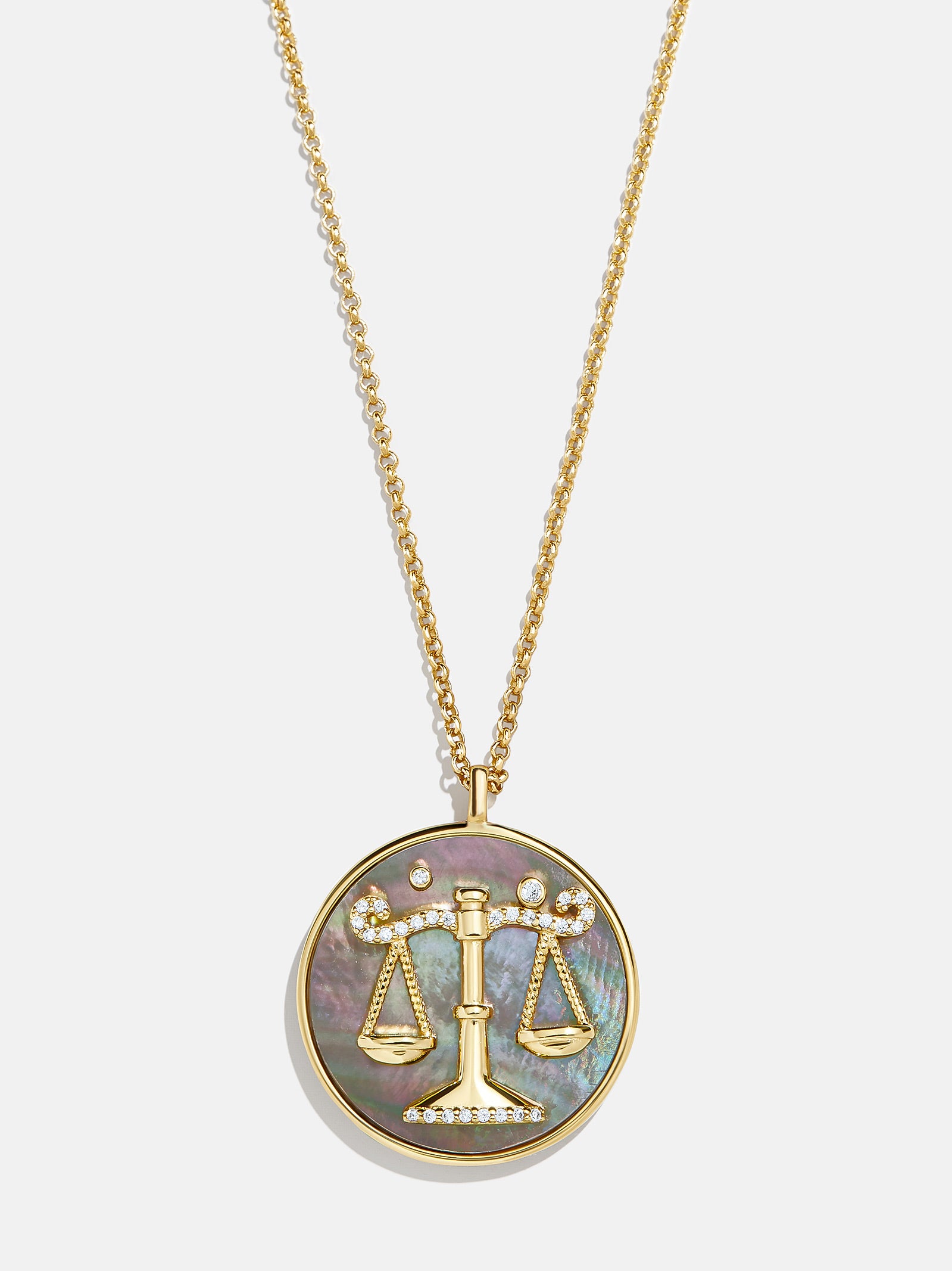 Zodiac 18K Gold Medallion Necklace