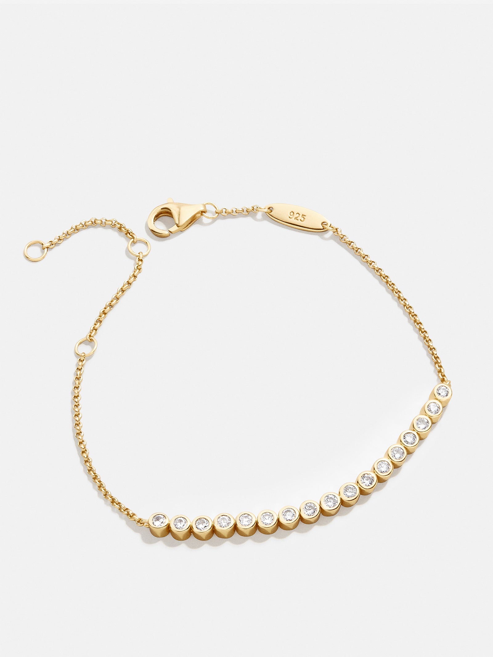 Sophie 18K Gold Tennis Bracelet - Gold/Pavé