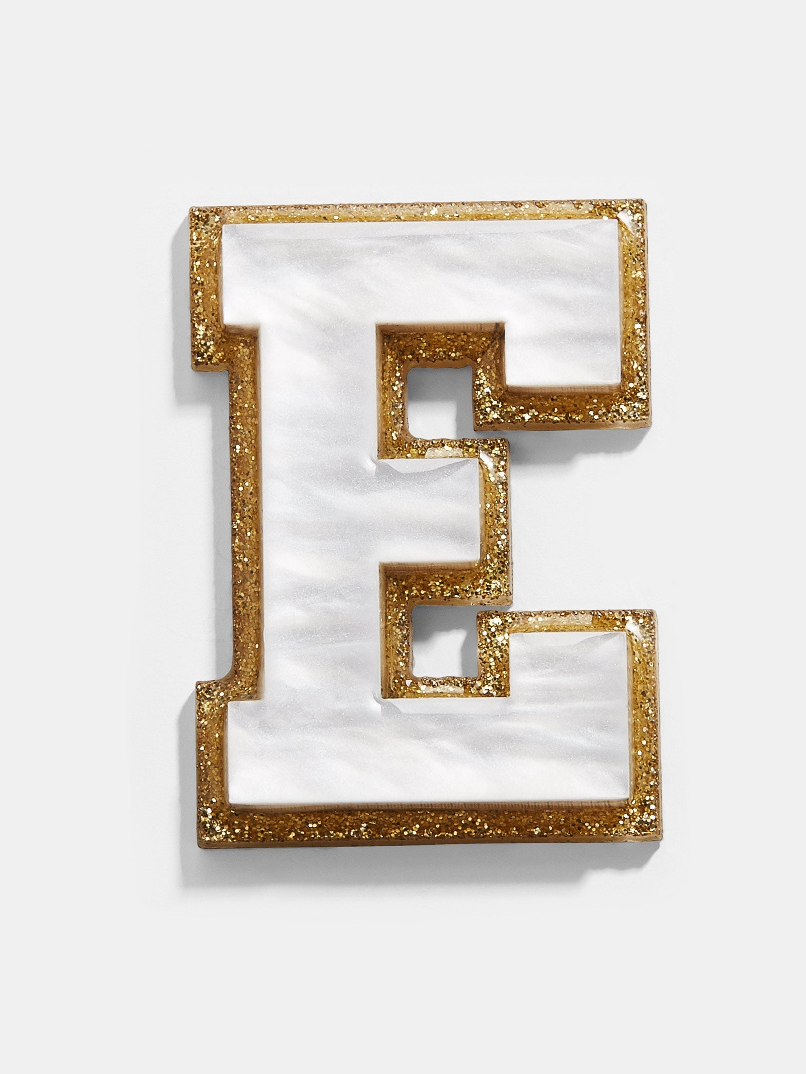 Varsity Initial Sticker - White/Gold