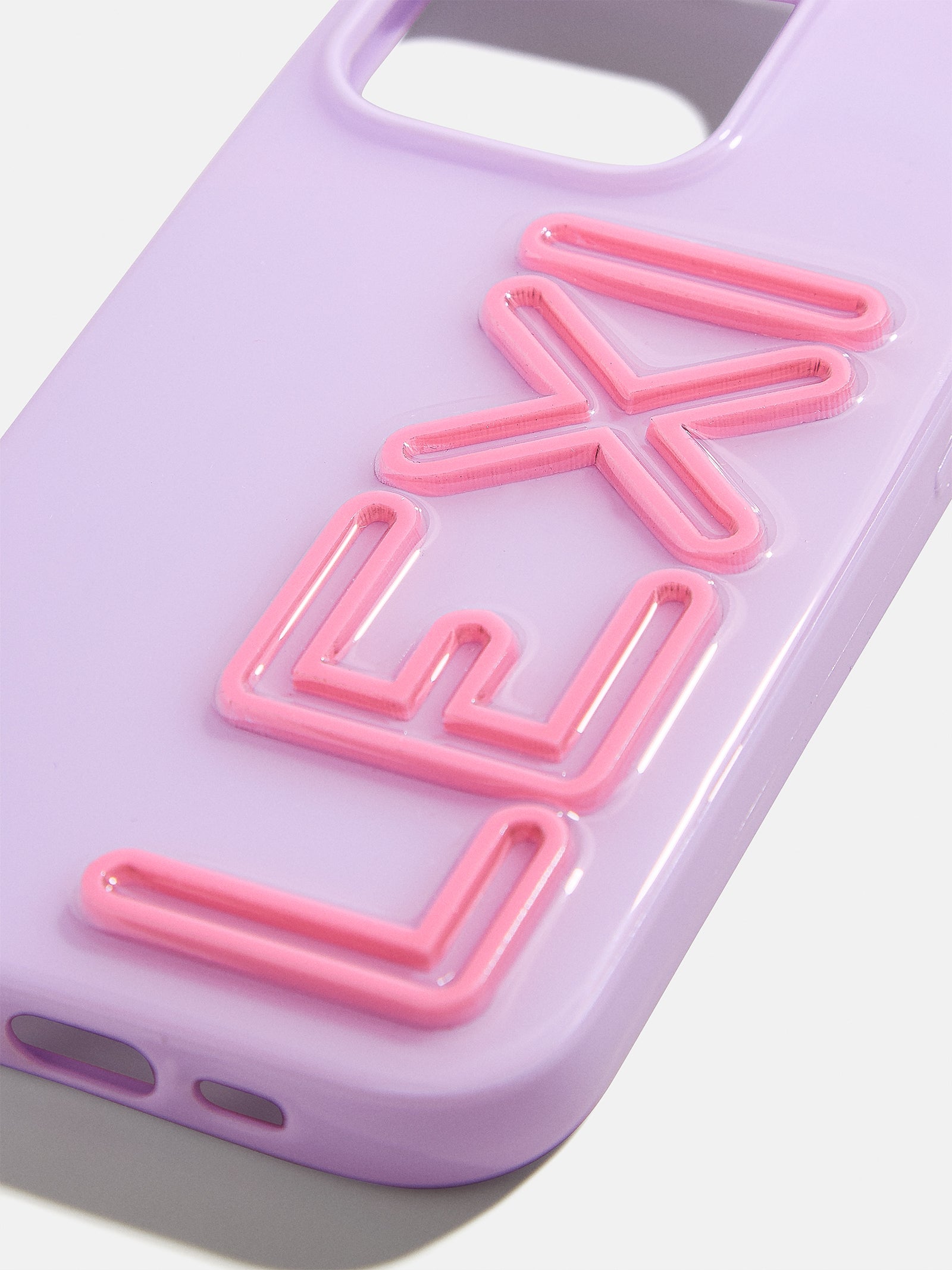 Fine Line Custom iPhone Case - Lavender/Pink