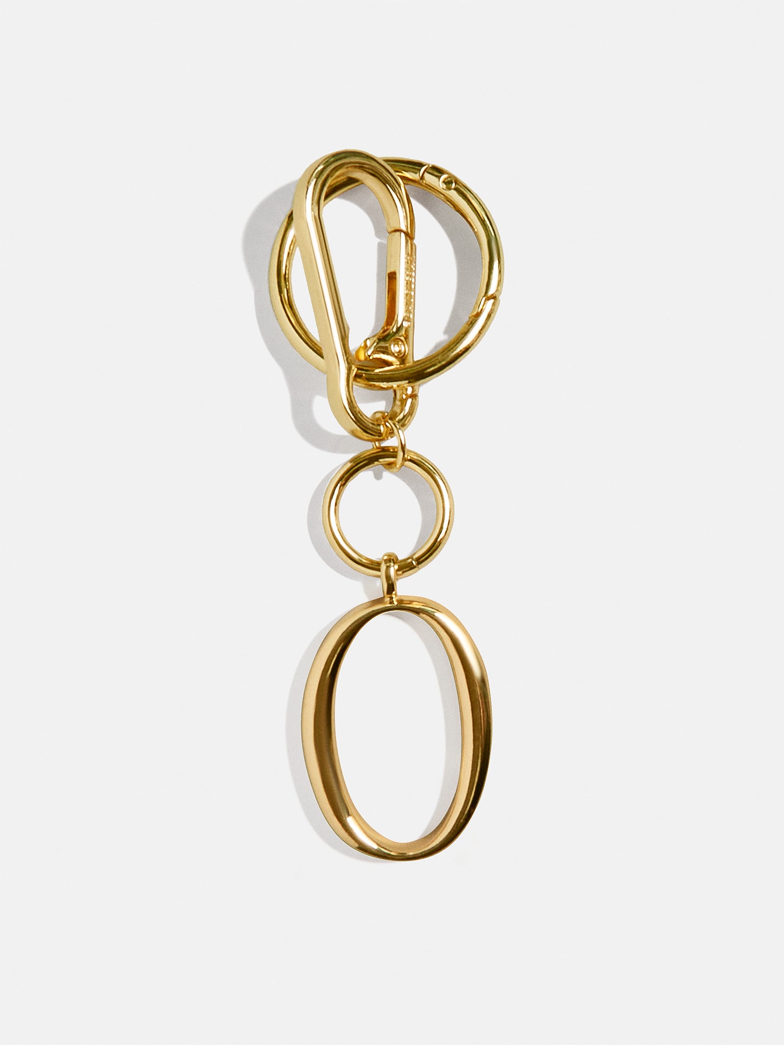 Initial Enamel Bag Charm - Gold